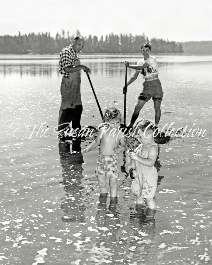 DIGGING FOR SHELLFISH, 1950