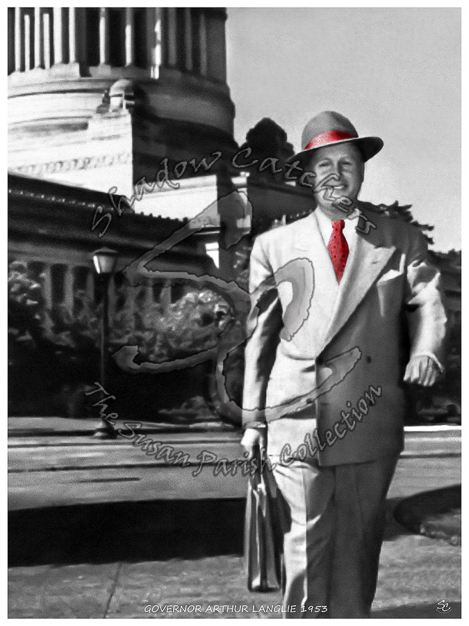GOVERNOR ARTHUR LANGLIE, 1953
