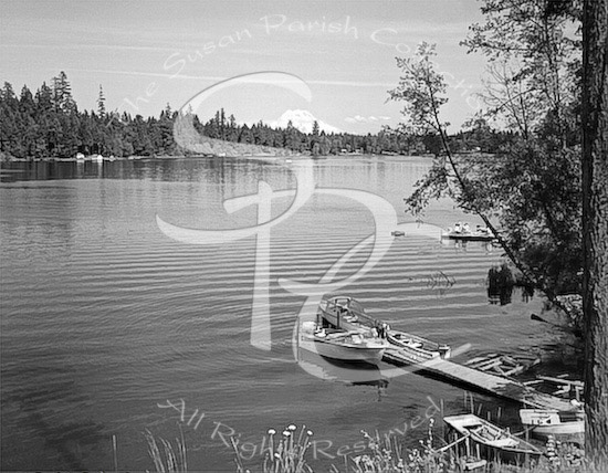 LONG LAKE AND MT. RAINIER