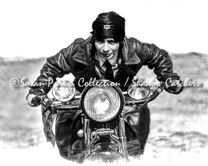#DG-1925 - MRS. FOURNIER ON HER HARLEY