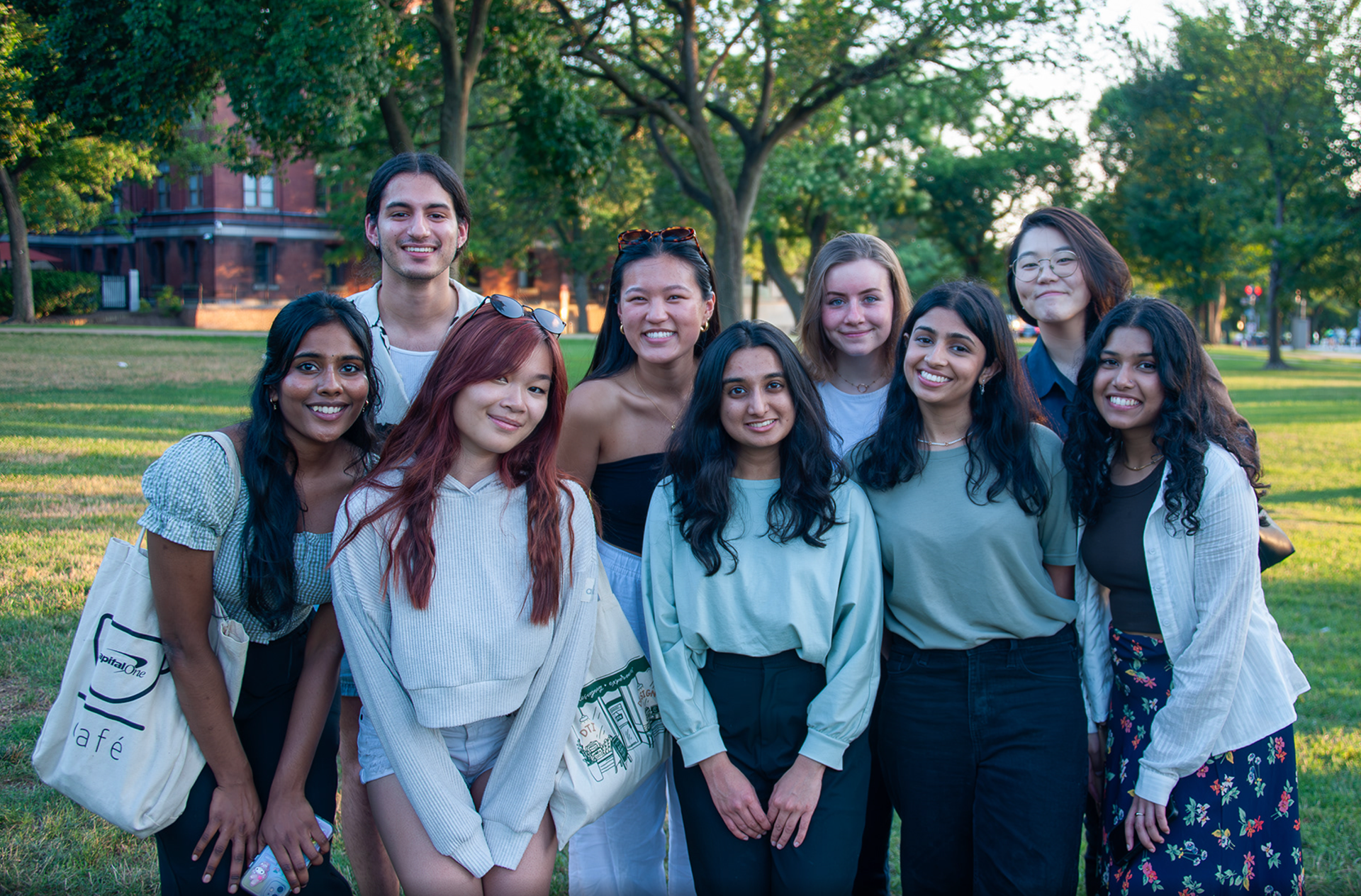Intern group photo in Washington, D.C.