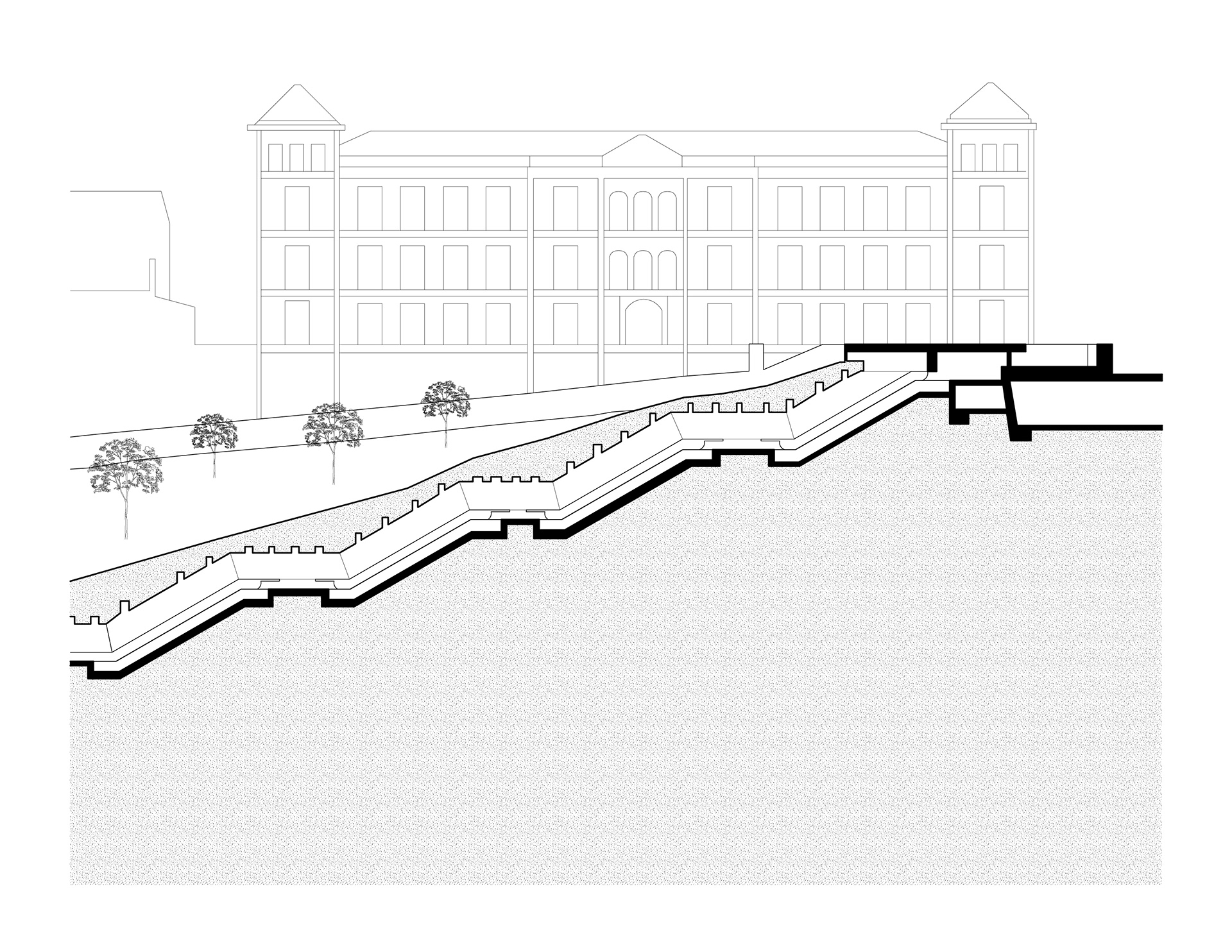 La Granja Escalators Section