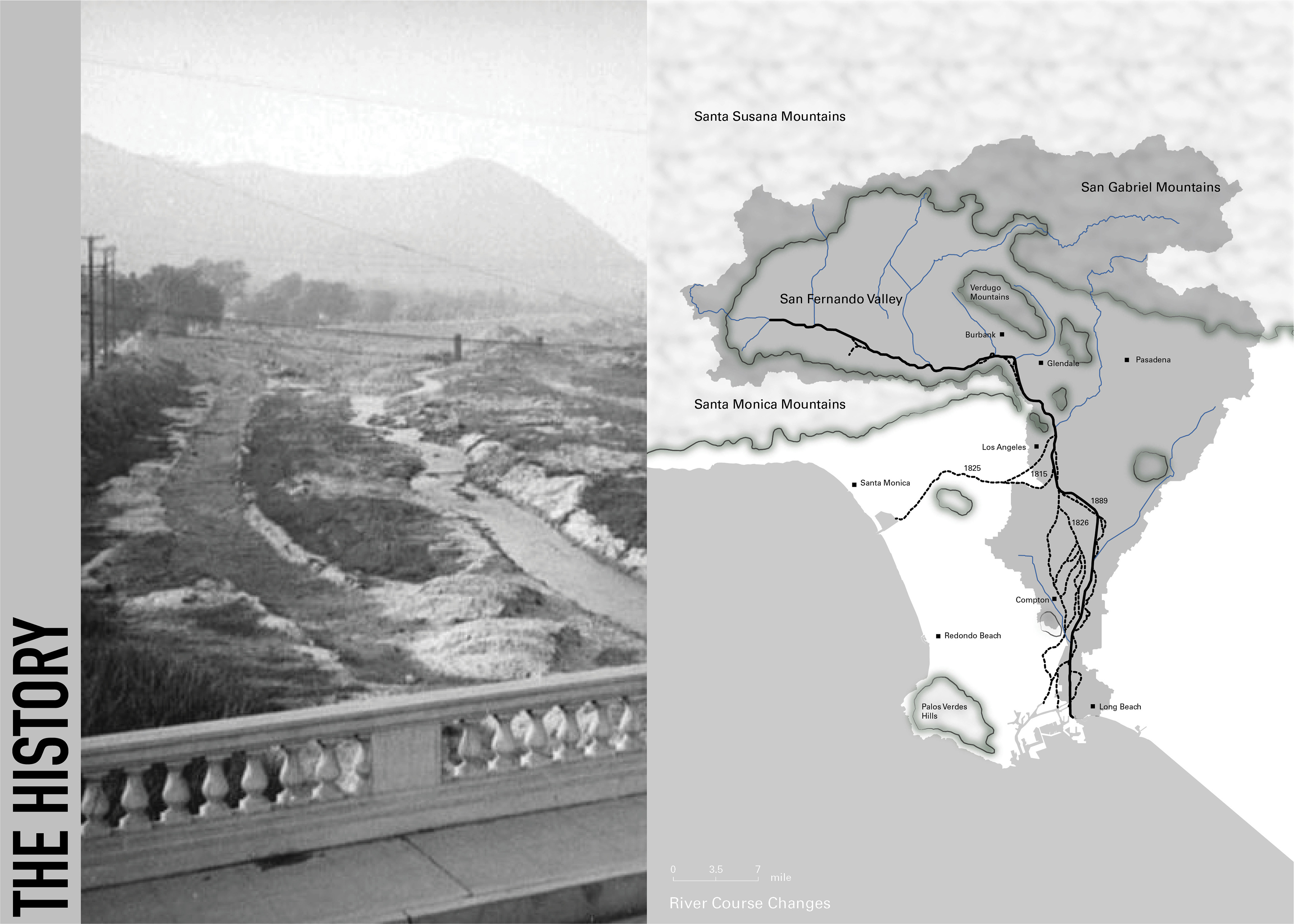 A map of the L.A. River's origins.