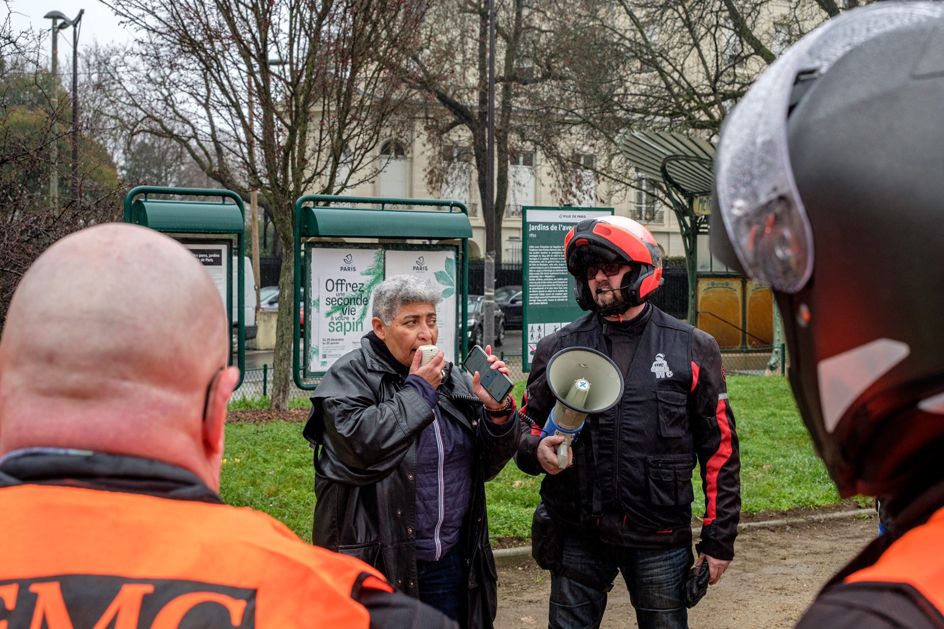 Manifestation contre l'obligation du contrôle technique pour motos organiséE par la Fédération Française des Motard(e)s en Colère, 4 février 2023, Paris