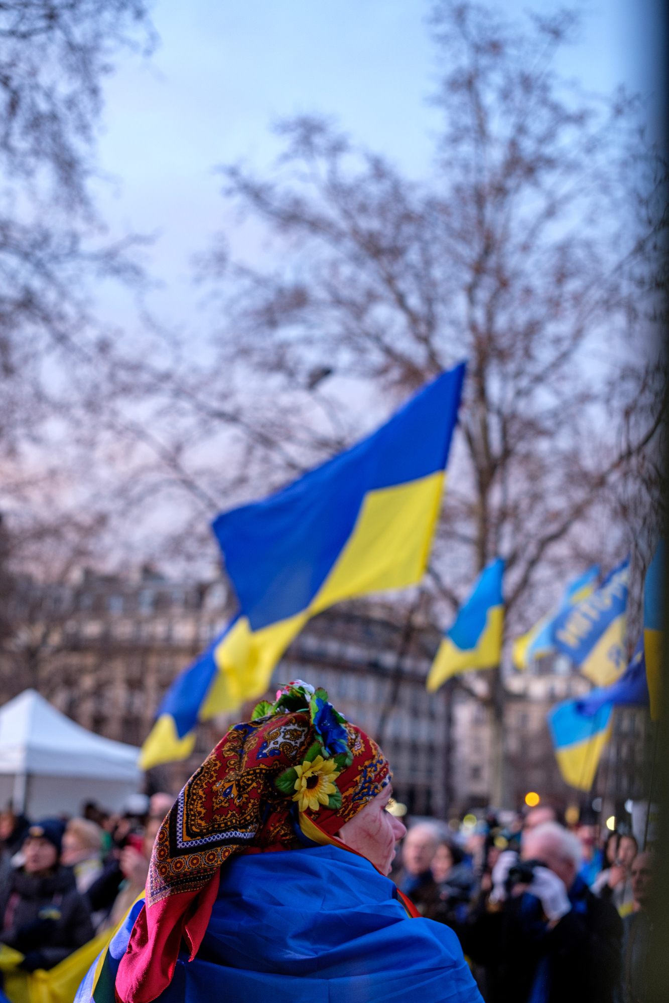 Manifestation en soutien à l'Ukraine, 25 février 2023, Paris
