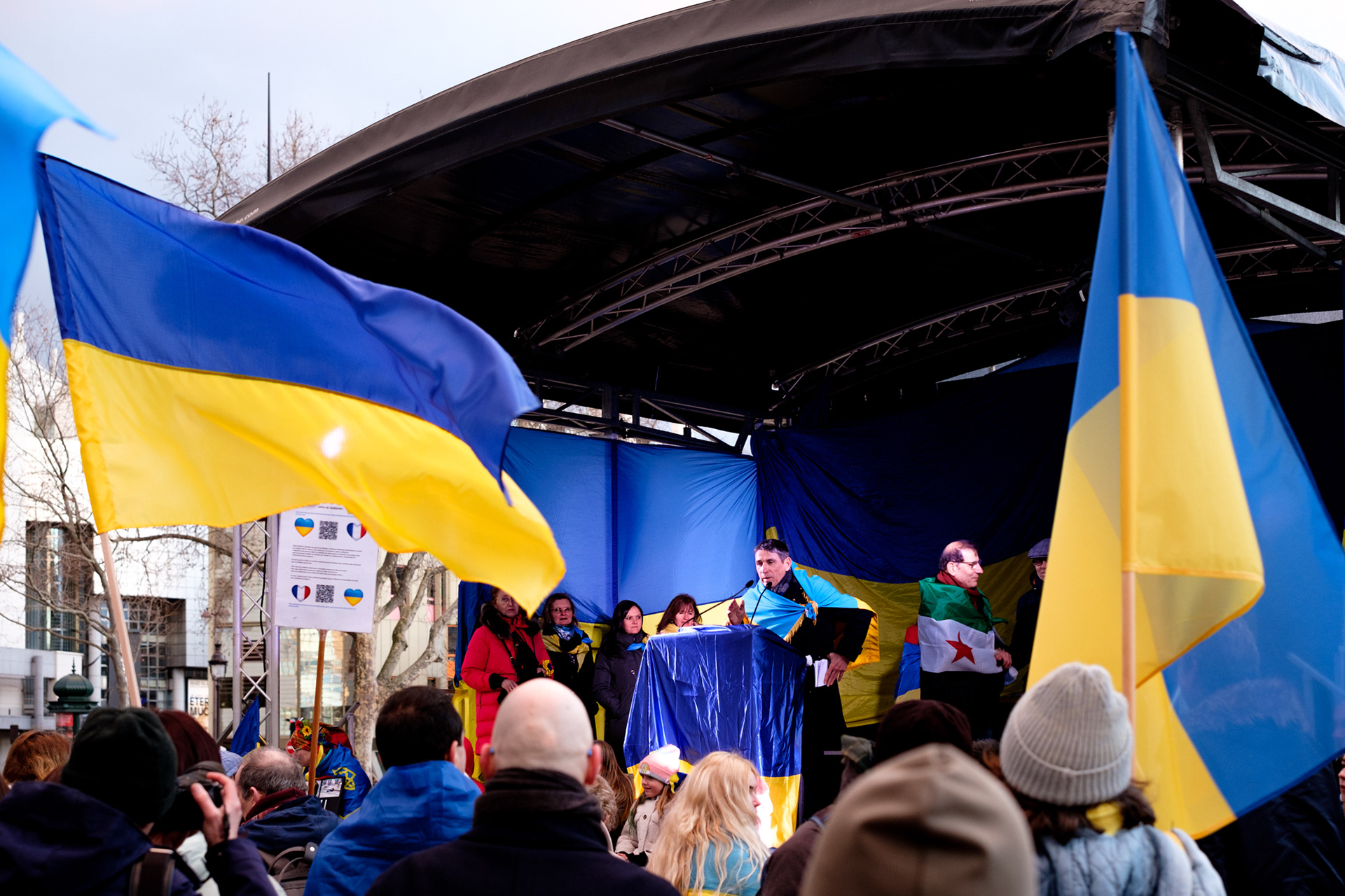 Manifestation en soutien à l'Ukraine, 25 février 2023, Paris
