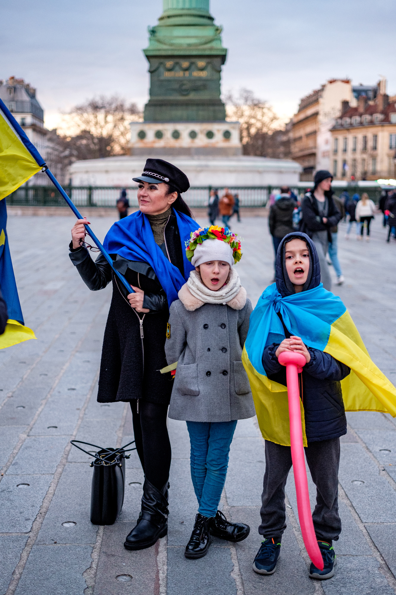 Manifestation en soutien à l'Ukraine, 25 février 2023, Paris