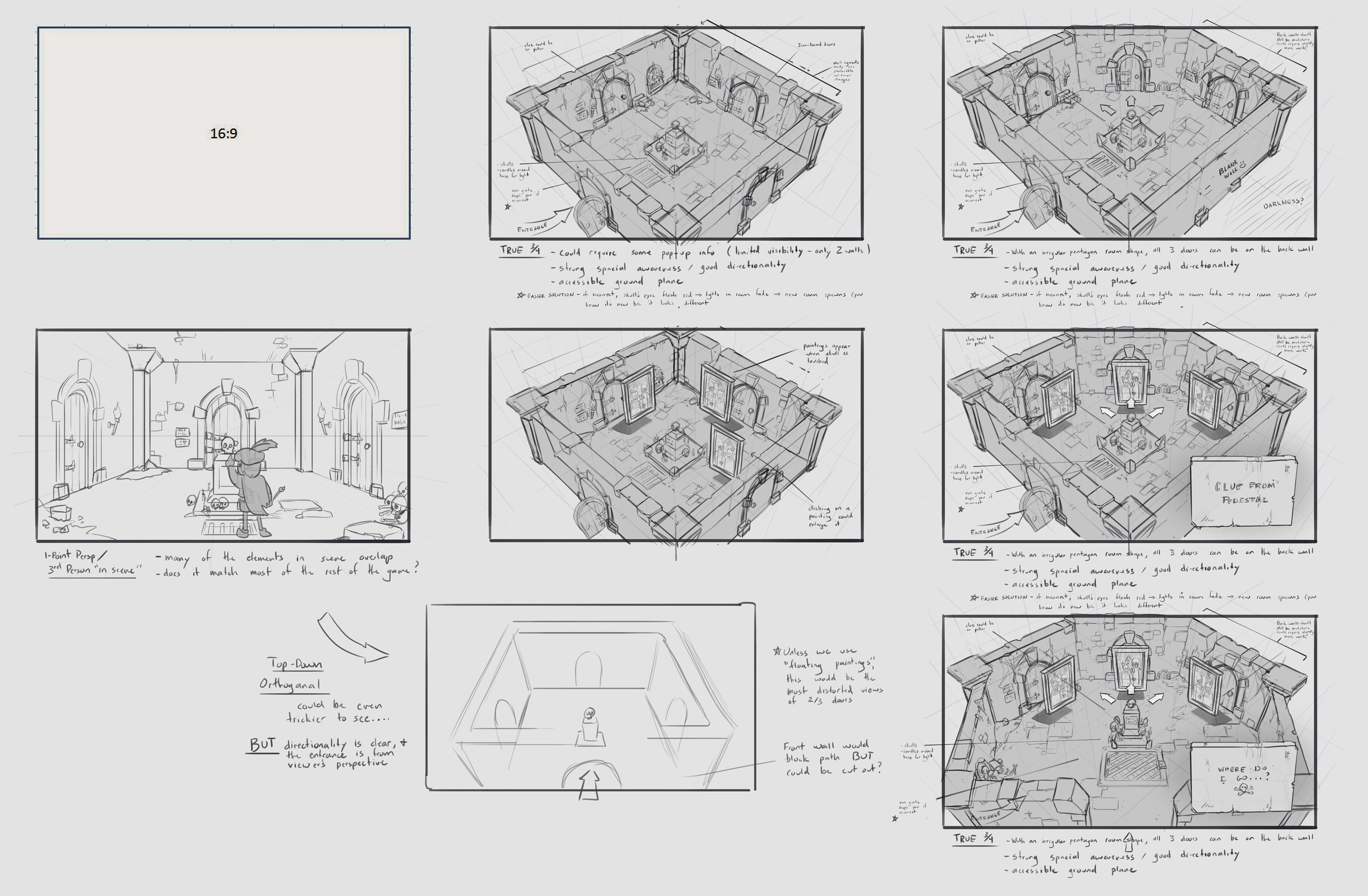 Environment concept art for minigame