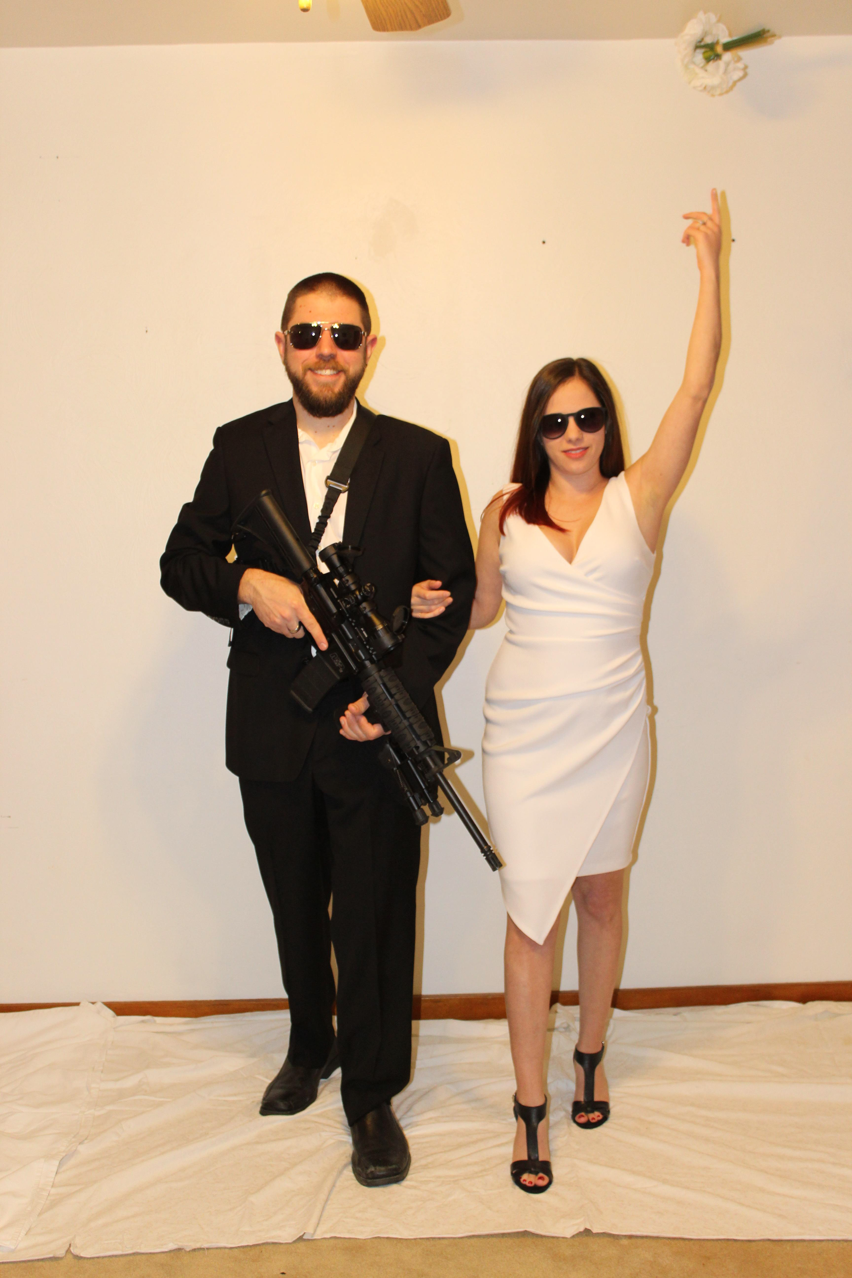 Photo of couple, provided by client, to use in the final design