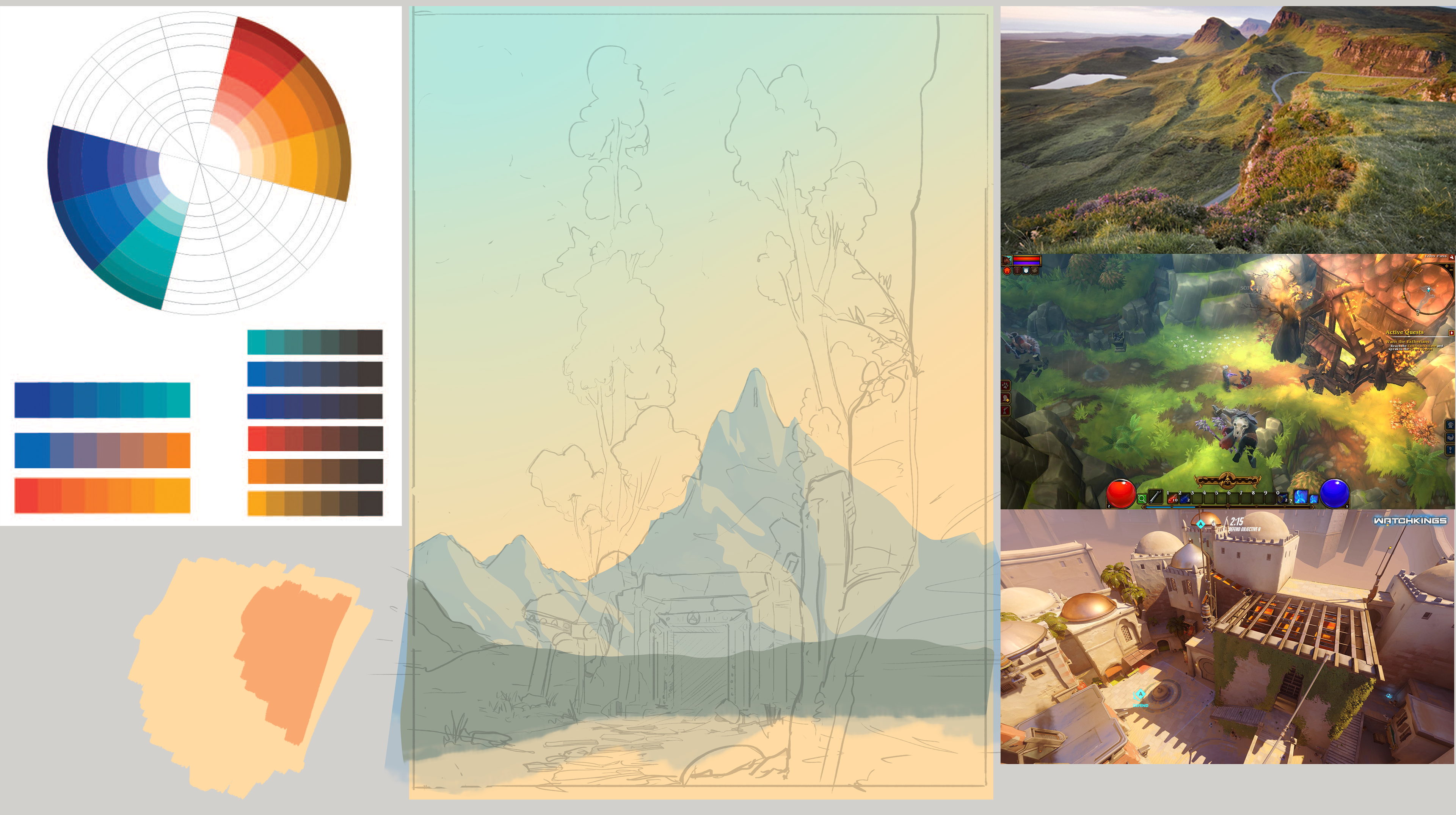 Environment concept art and references