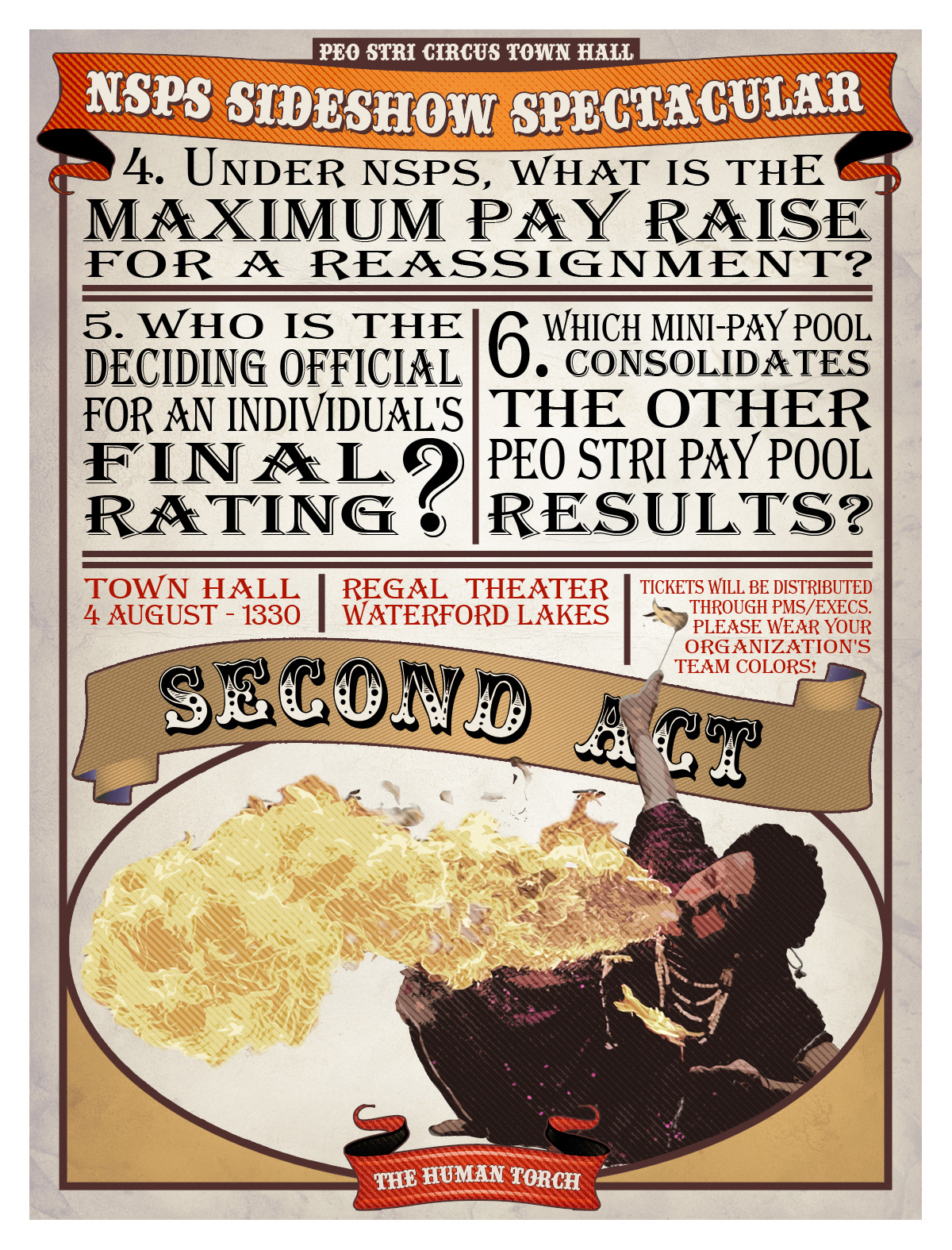 Poster design for circus themed event