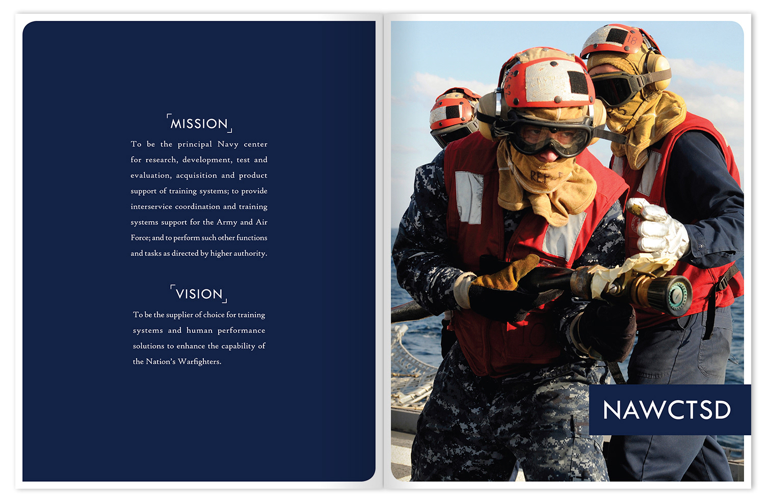 NAWCTSD section spread from TSIS conference book