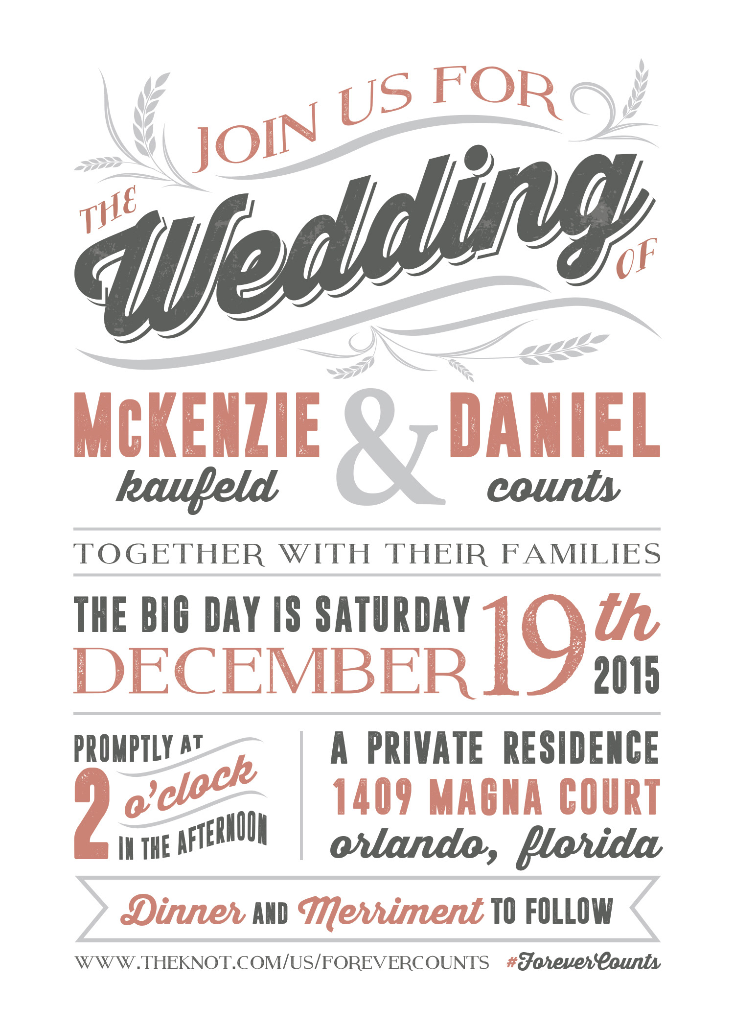 Wedding invitation