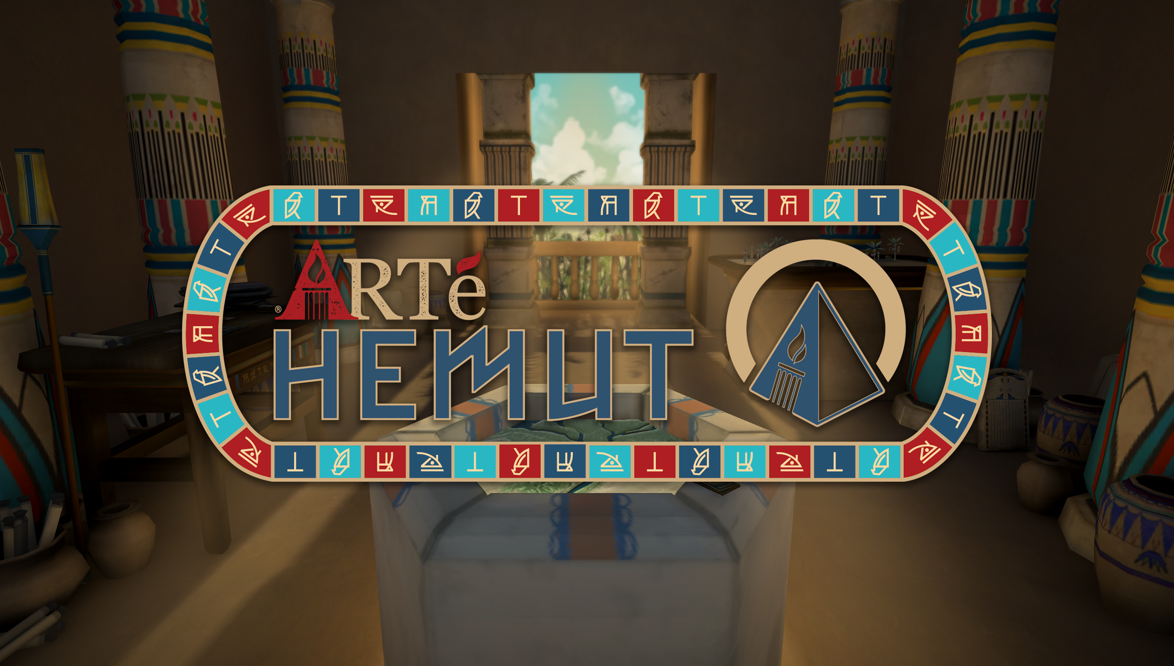 Hemut logo and background art