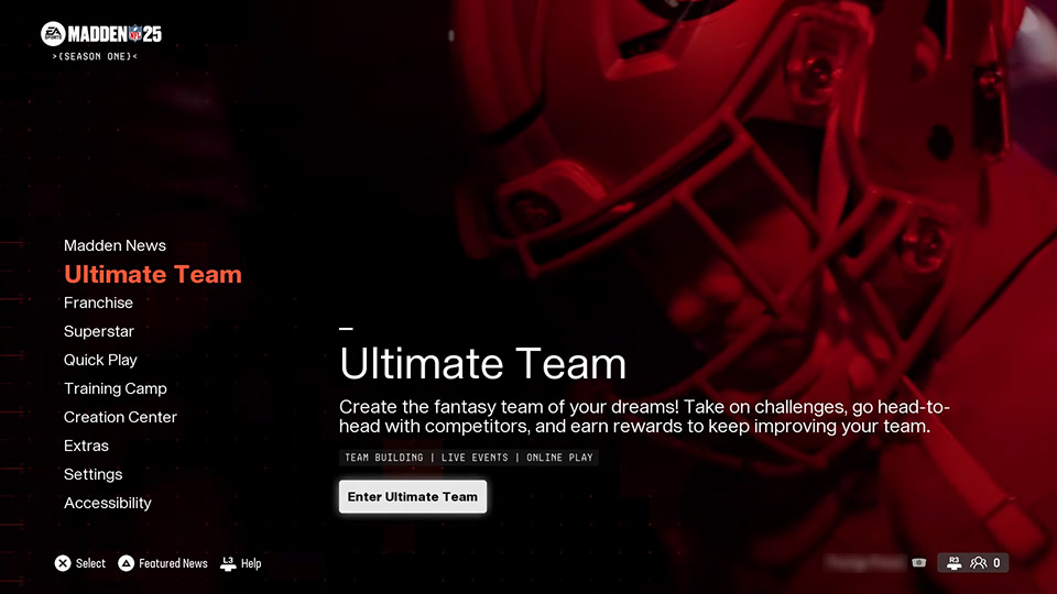 Main Menu Screenshot