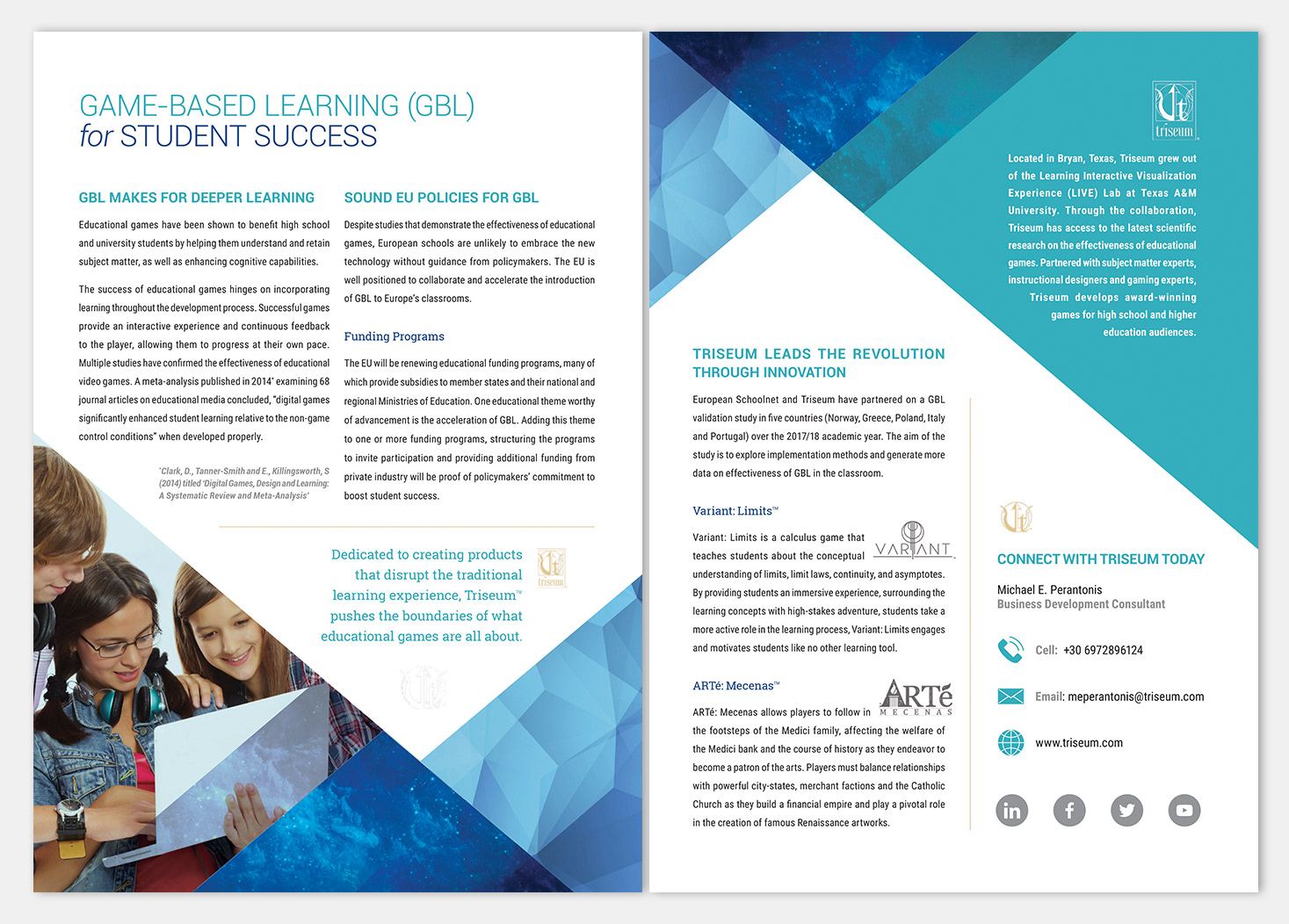 One-sheet for Game-based Learning
