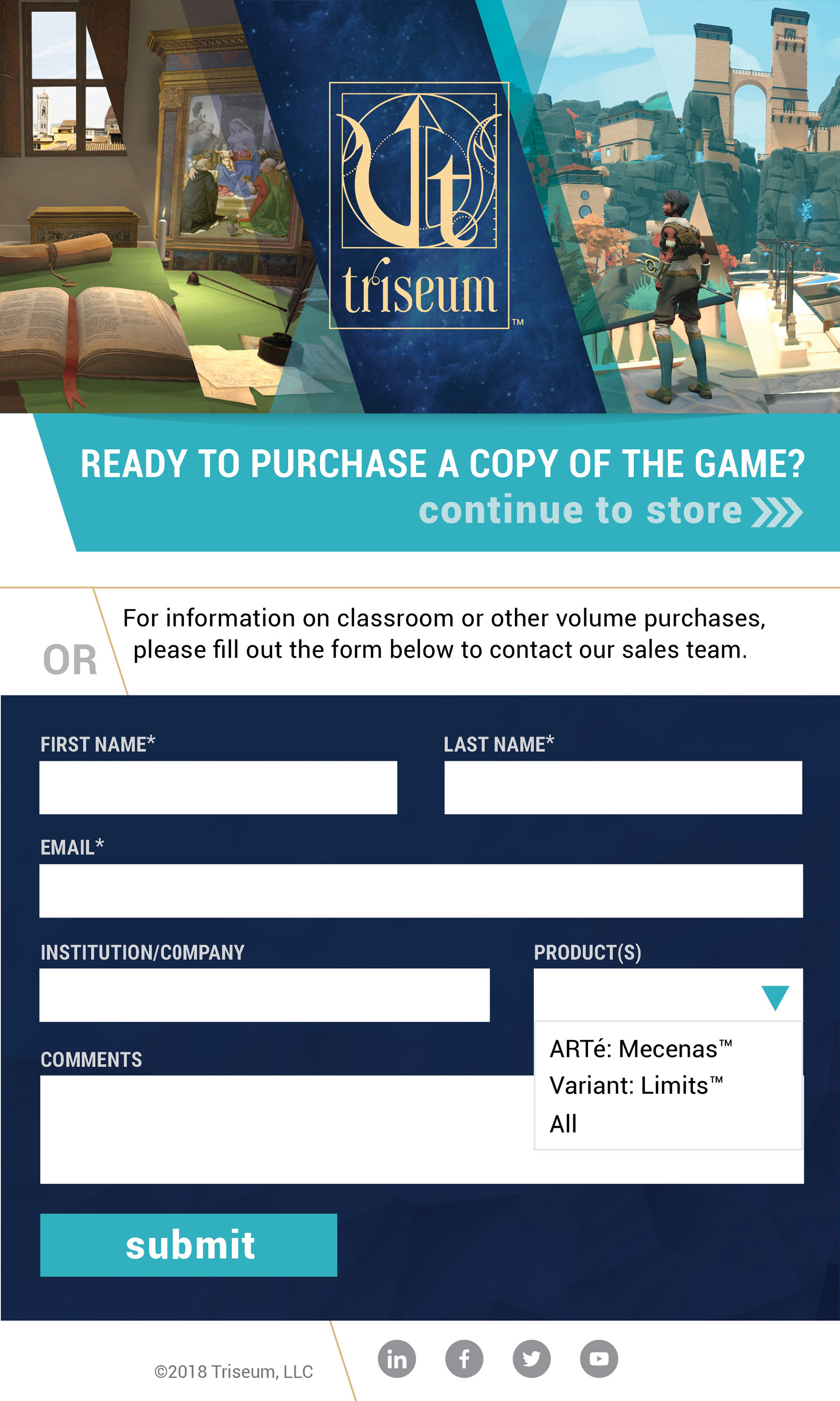 Popup form for game demo