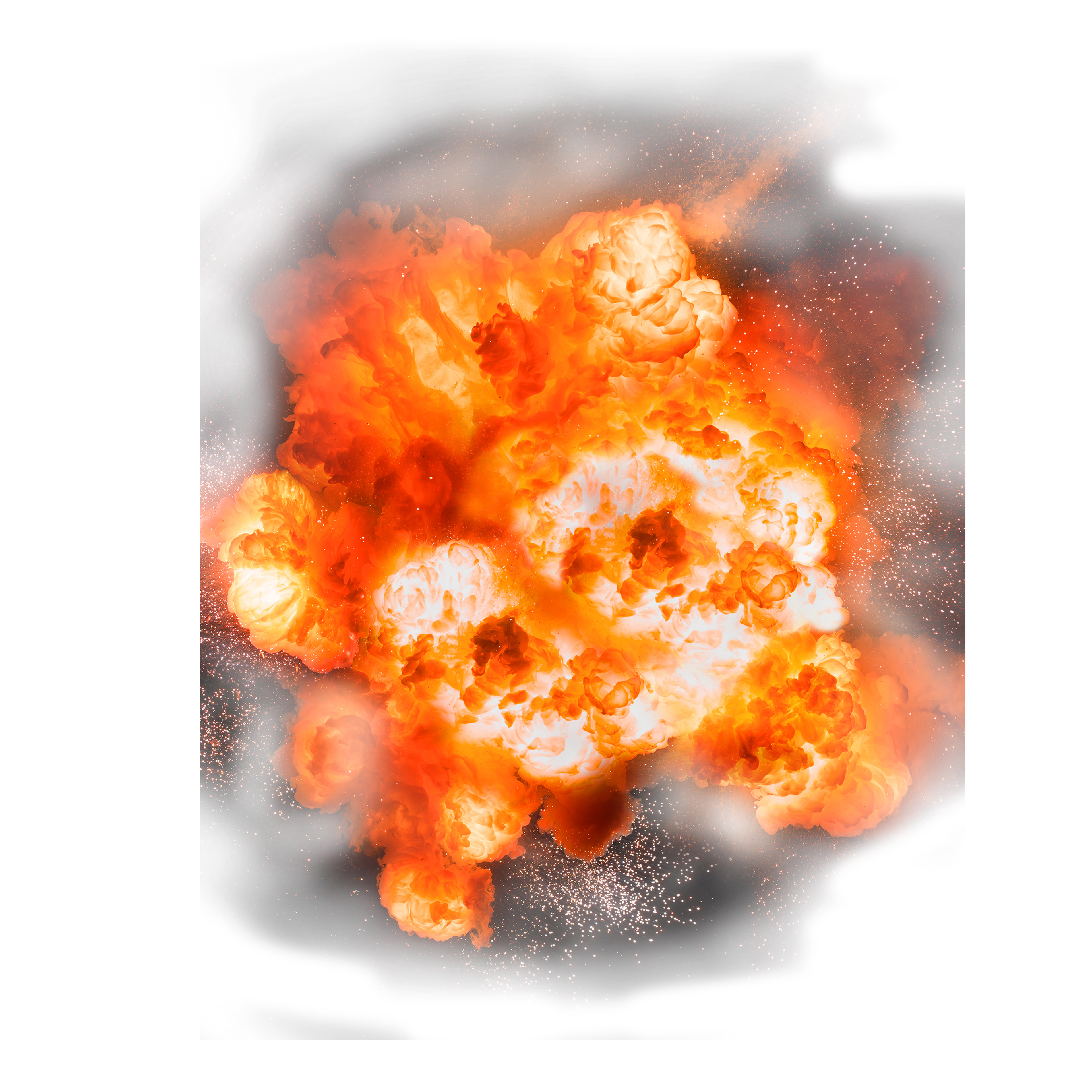 Edited and masked explosion