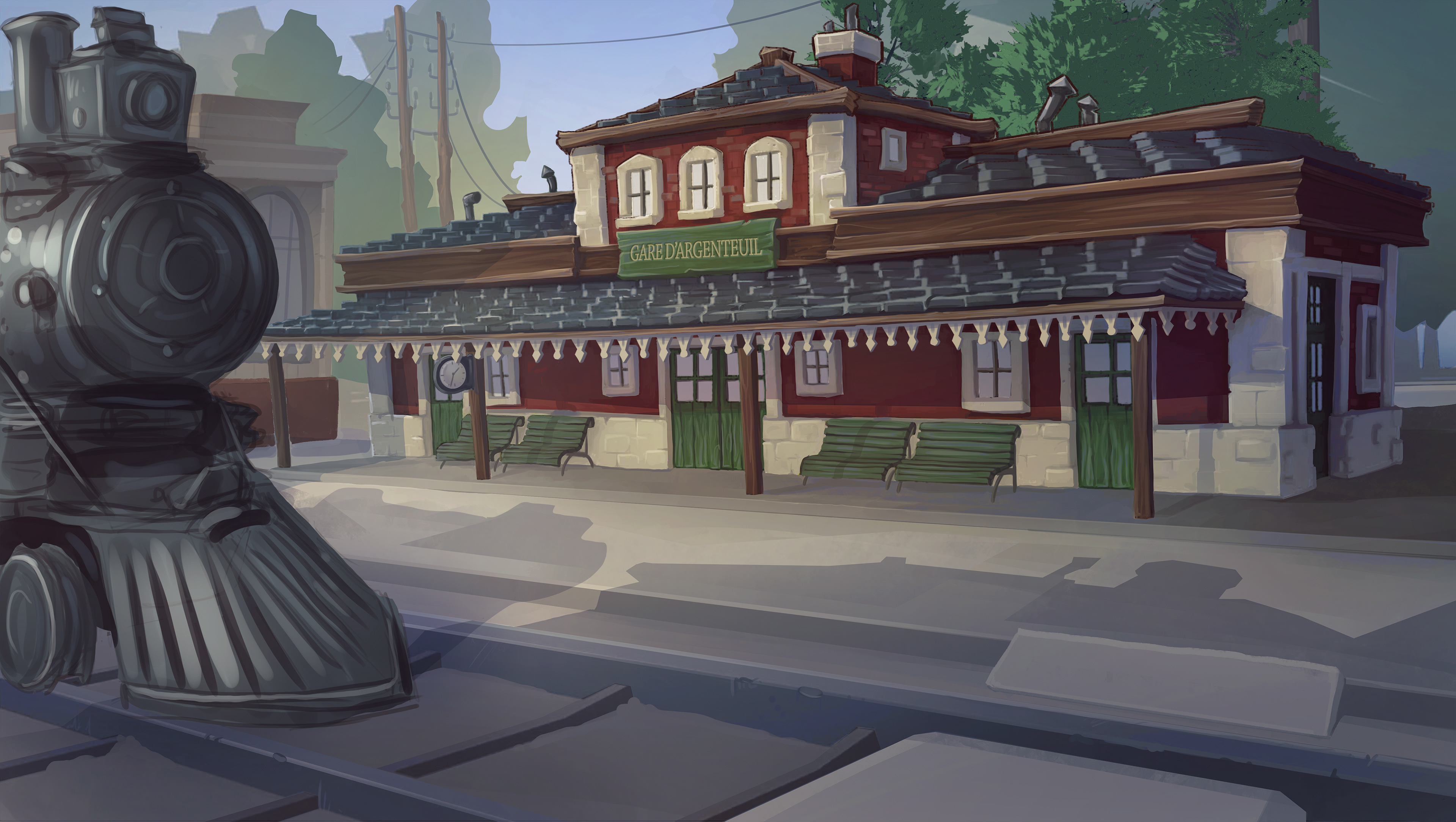 Environment concept art for overworld