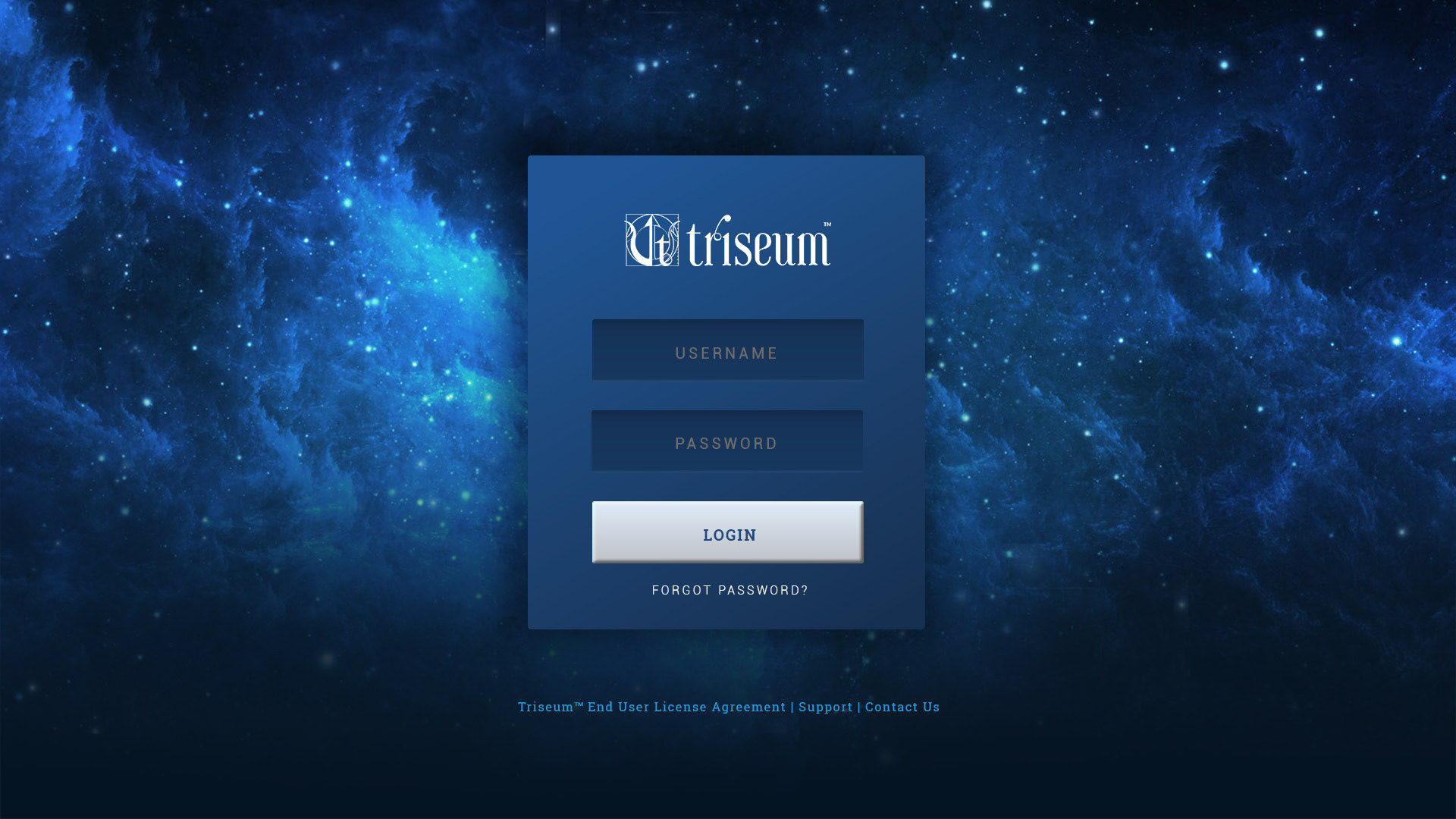 Screenshot from instructor portal - login