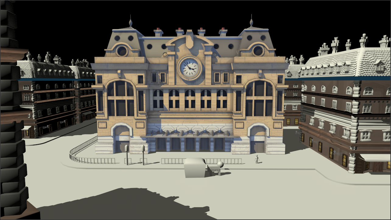 Screenshot of early environment redesign concept