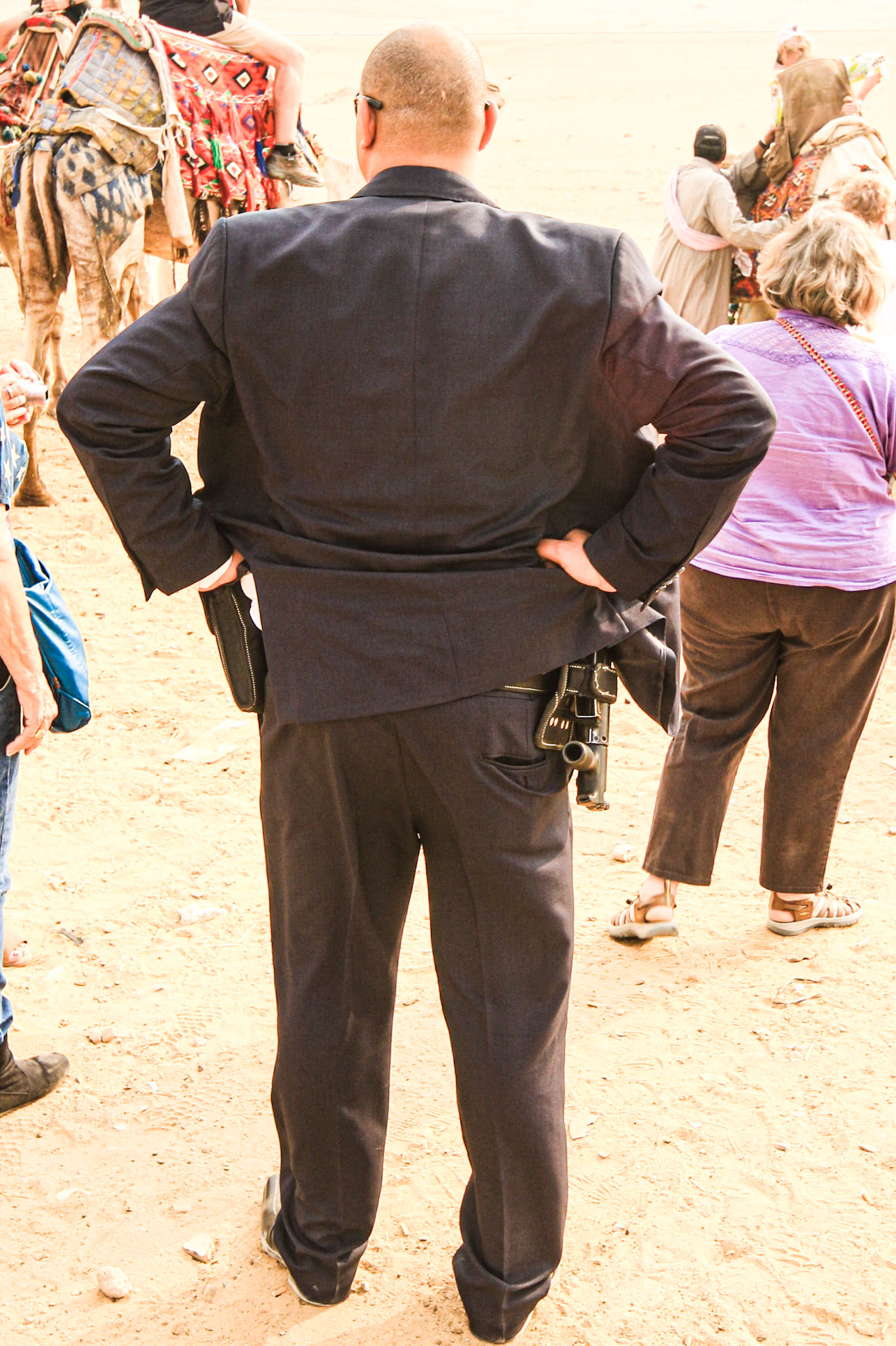 Security guard with our group