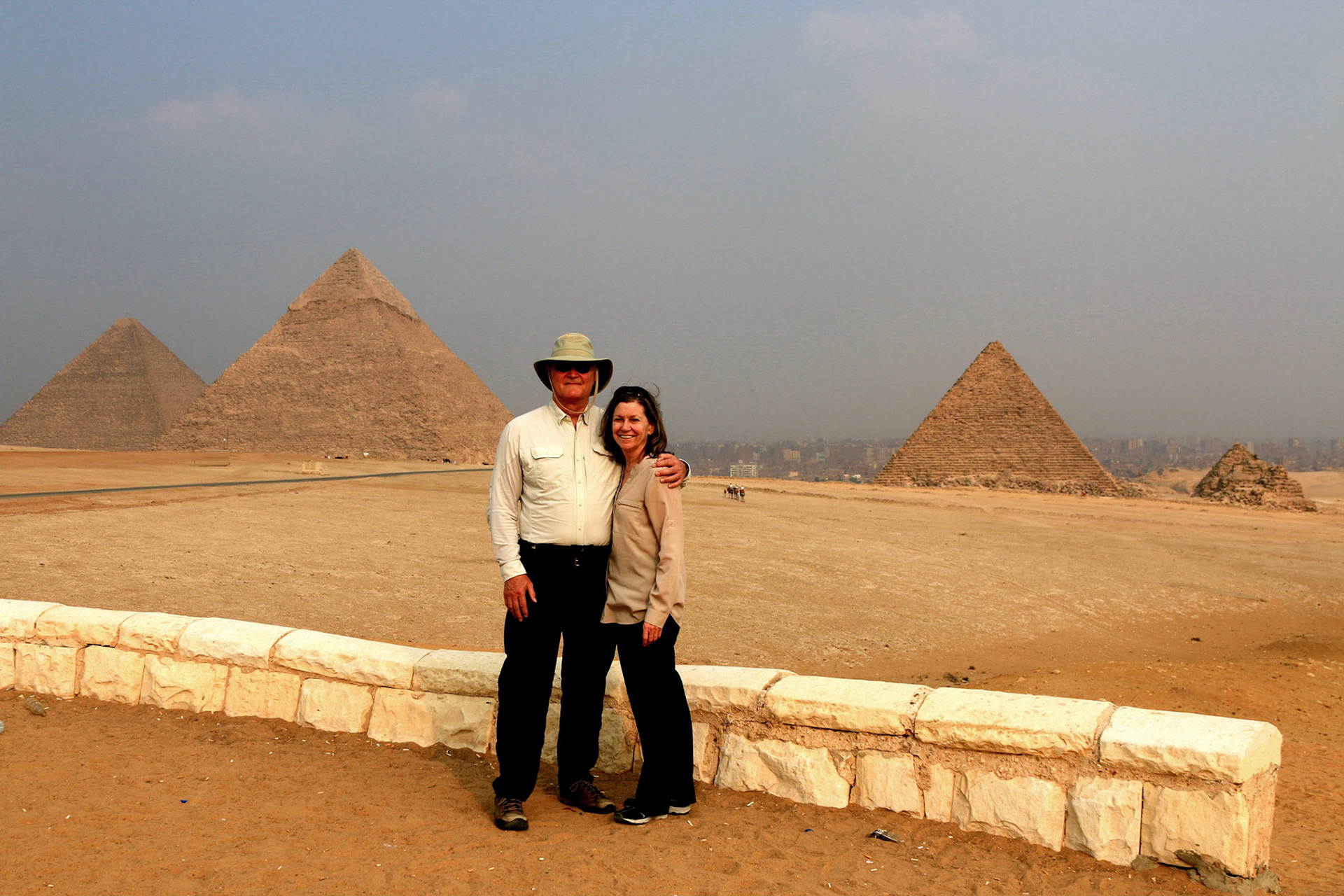 Jon and Nancy at the pyramids