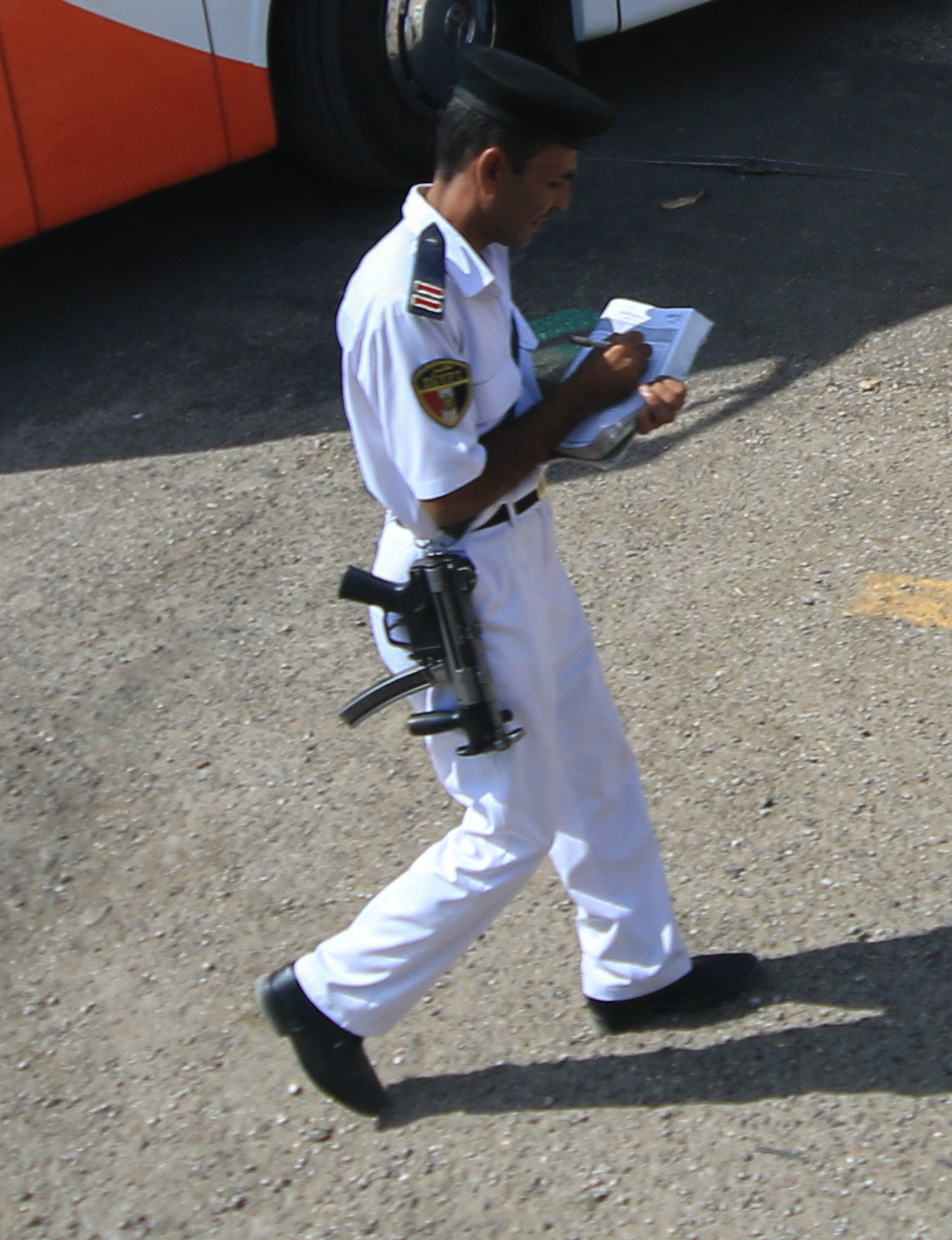 Well-armed guard