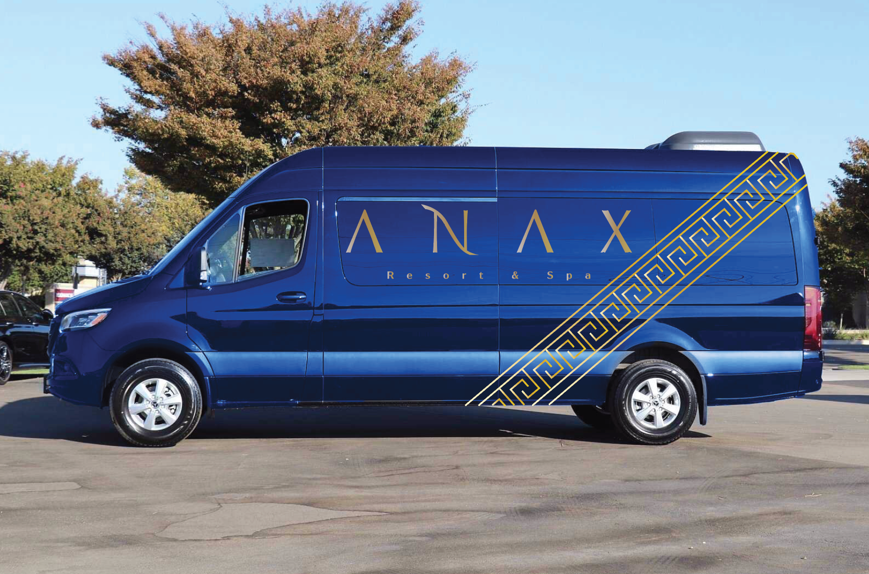 Hotel pick up van