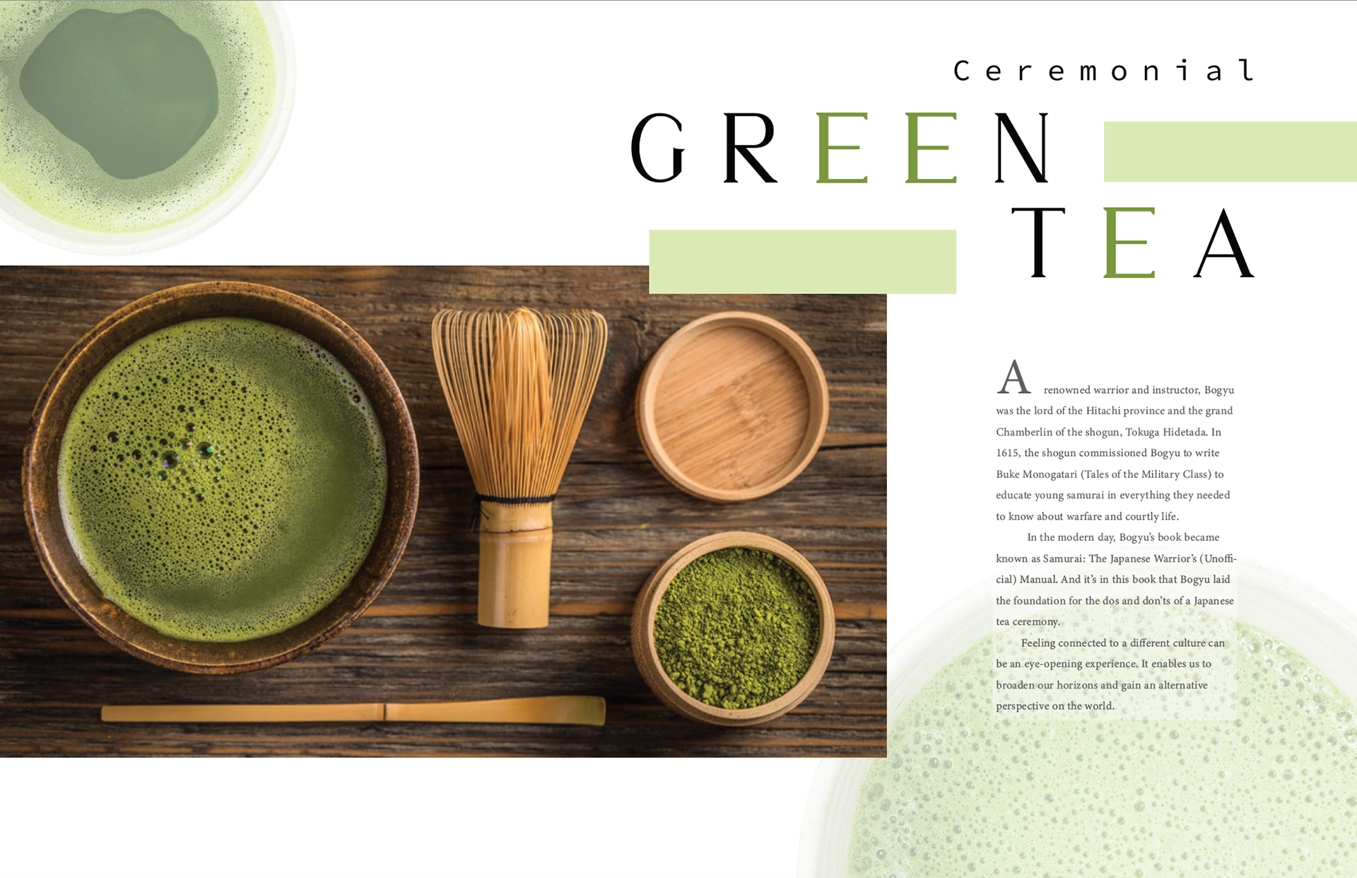 Magazine spread design (Leading spread)
