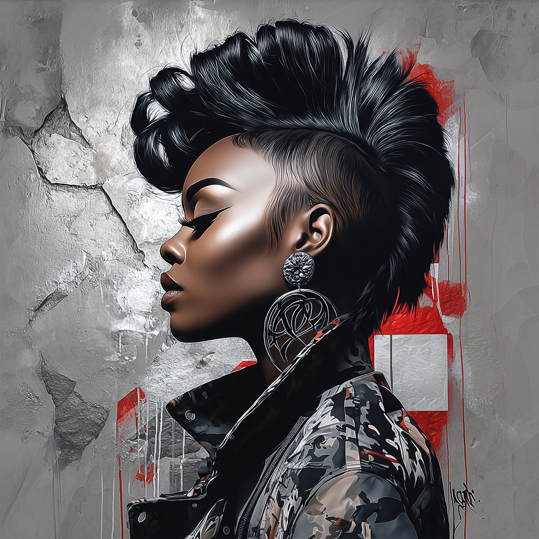 Unapologetic Edge - 2026 | Digital & Generative Portrait
