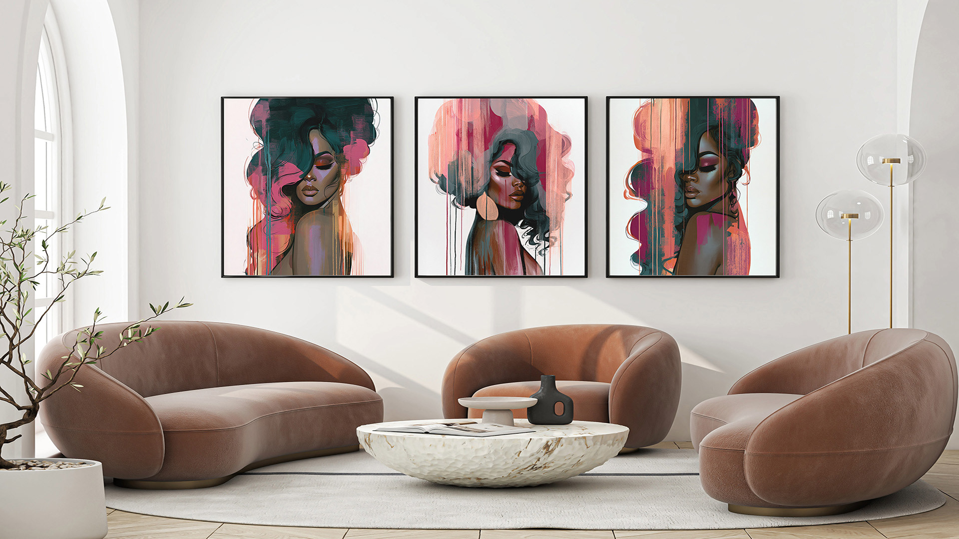 Blush | Designed for modern architectural lounges and elevated residential interiors