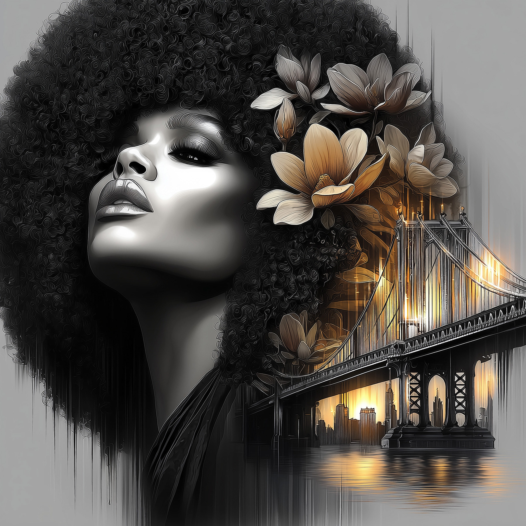 From the Magnolia Bridge Series 2026 | Digital & Generative Portrait
