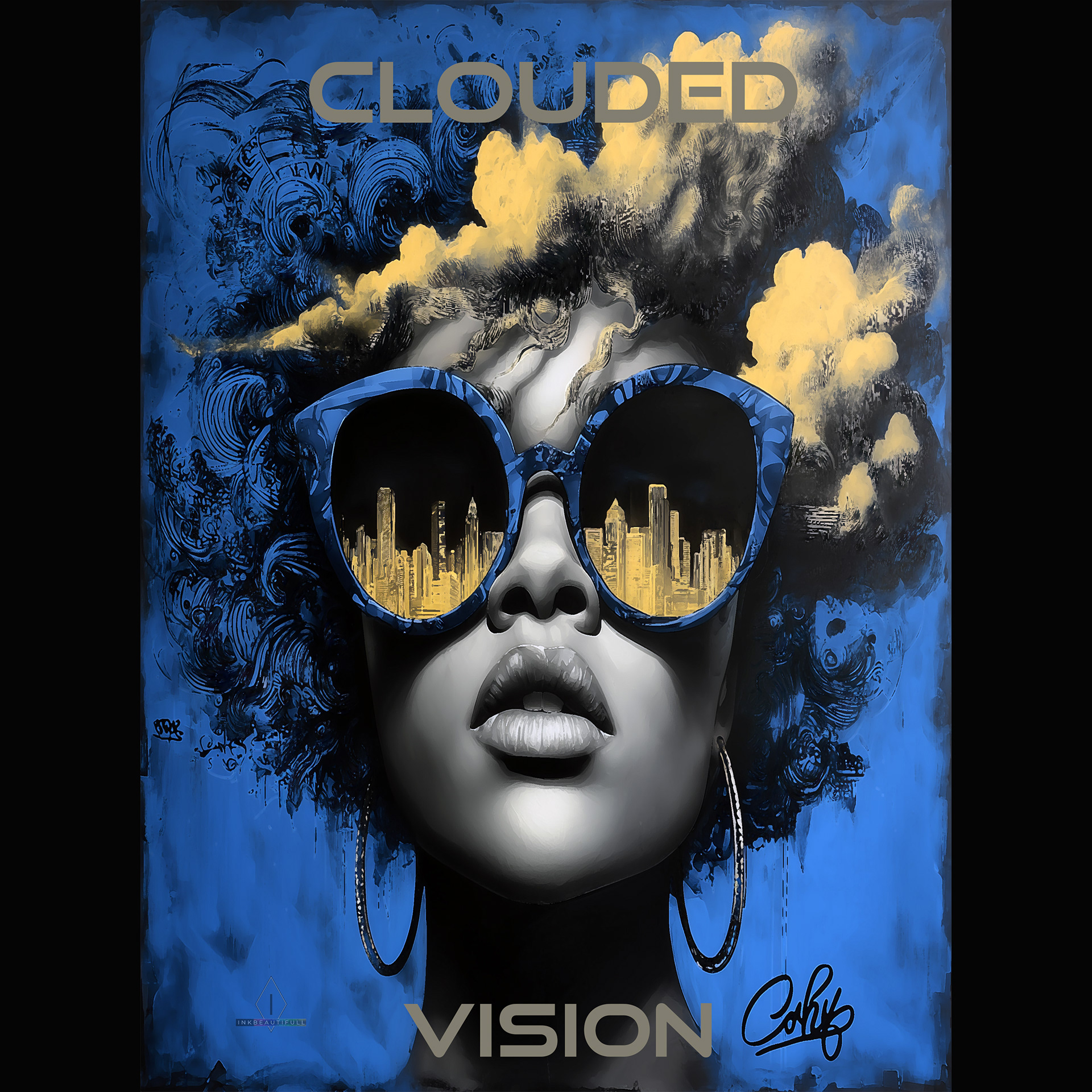 Clouded Vision - 2025 (Album Cover Design / Available for Commercial Licensing)
