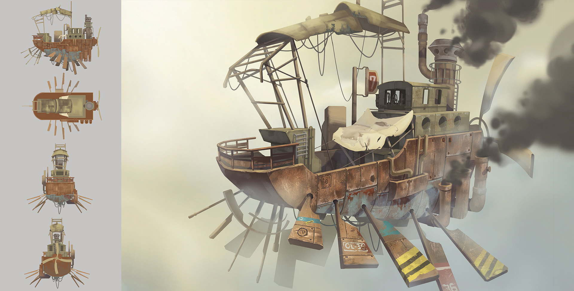 Vehicle design: steam punk