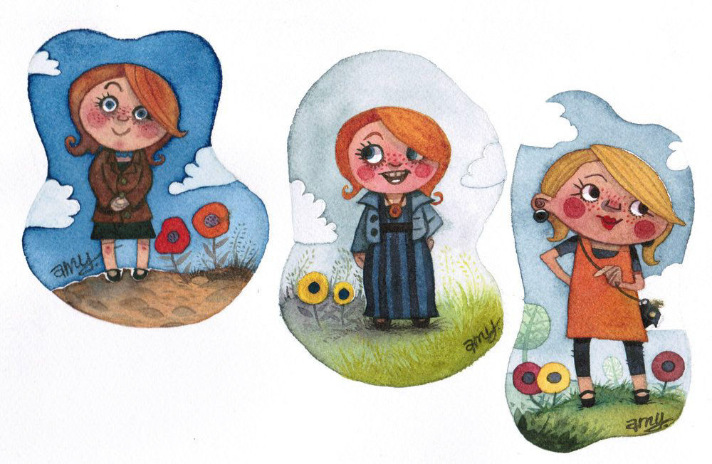 Watercolor Characters