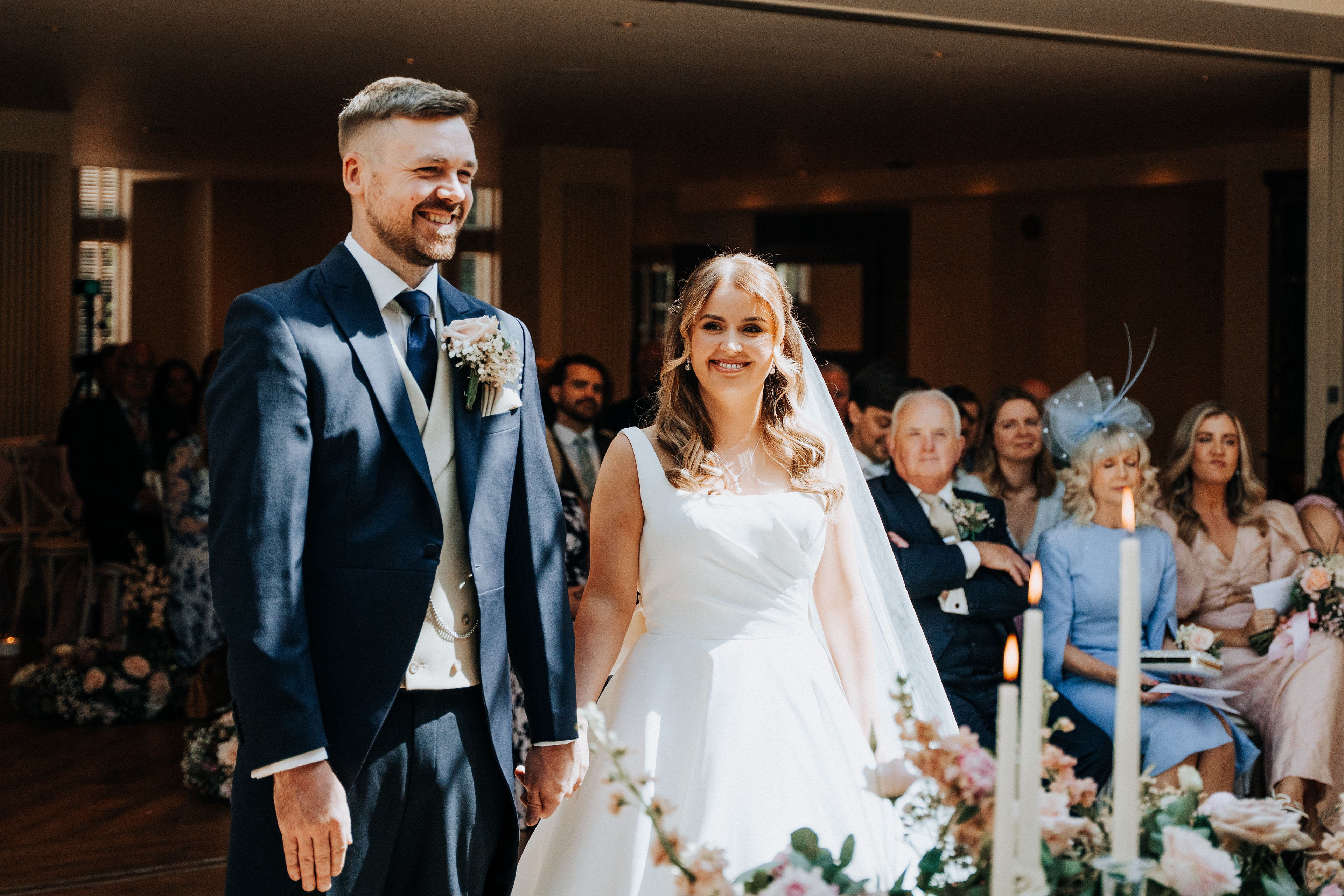 Candid wedding photography and videography husband and wife team capturing real weddings at Mitton Hall in Lancashire
