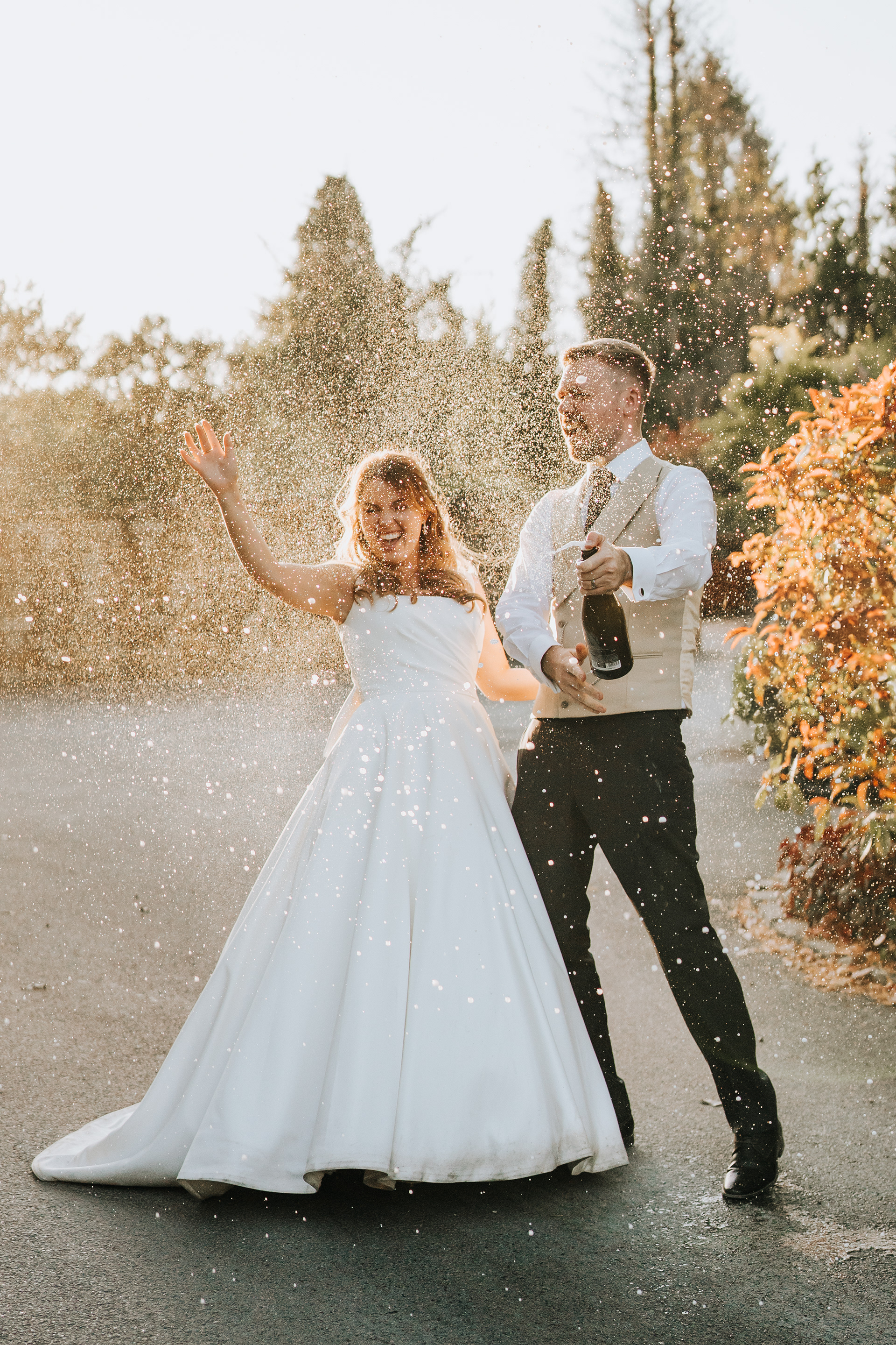 Fun wedding photos, wedding photography and videography at Mitton Hall, Lancashire