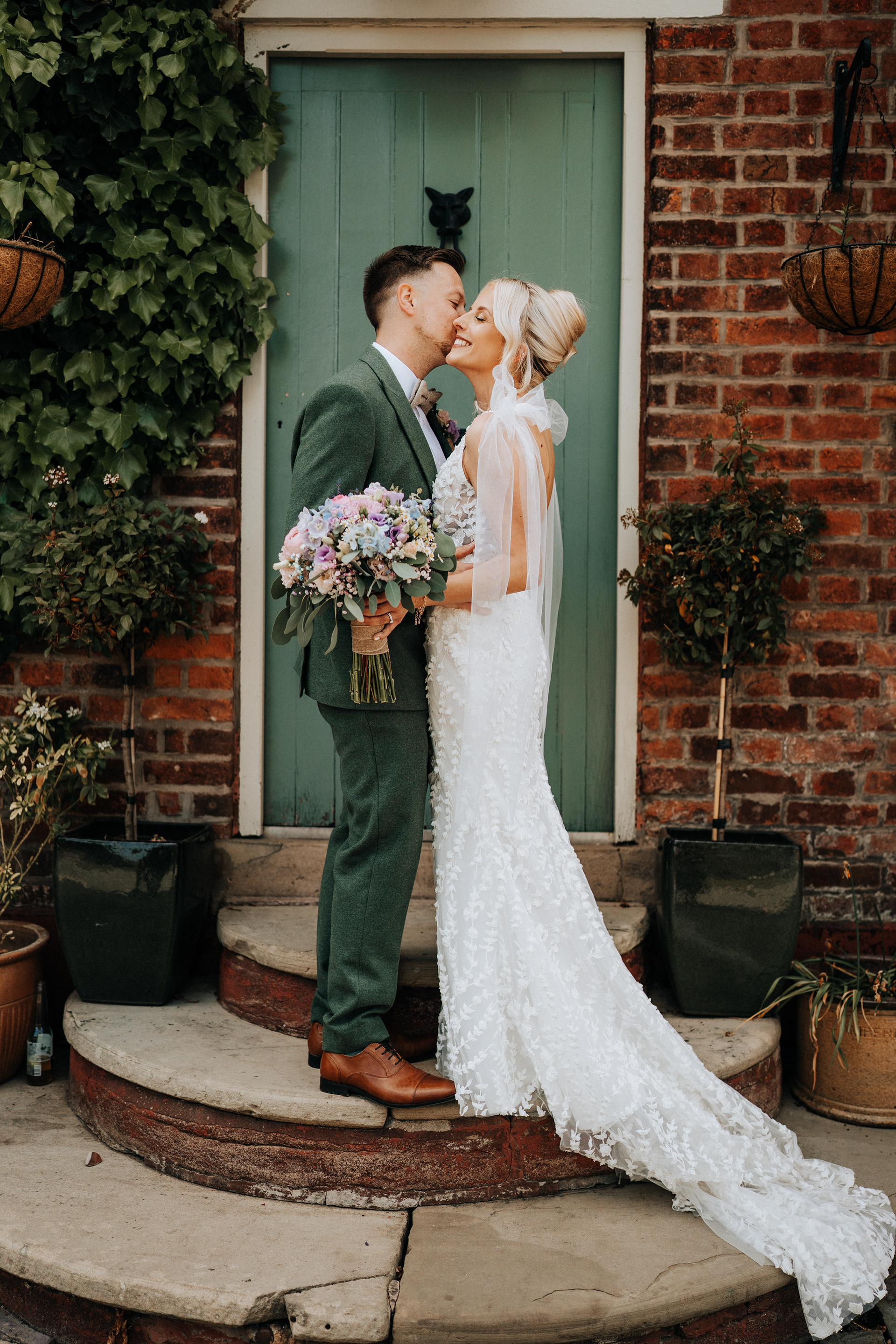Natural wedding portraits in Cheshire