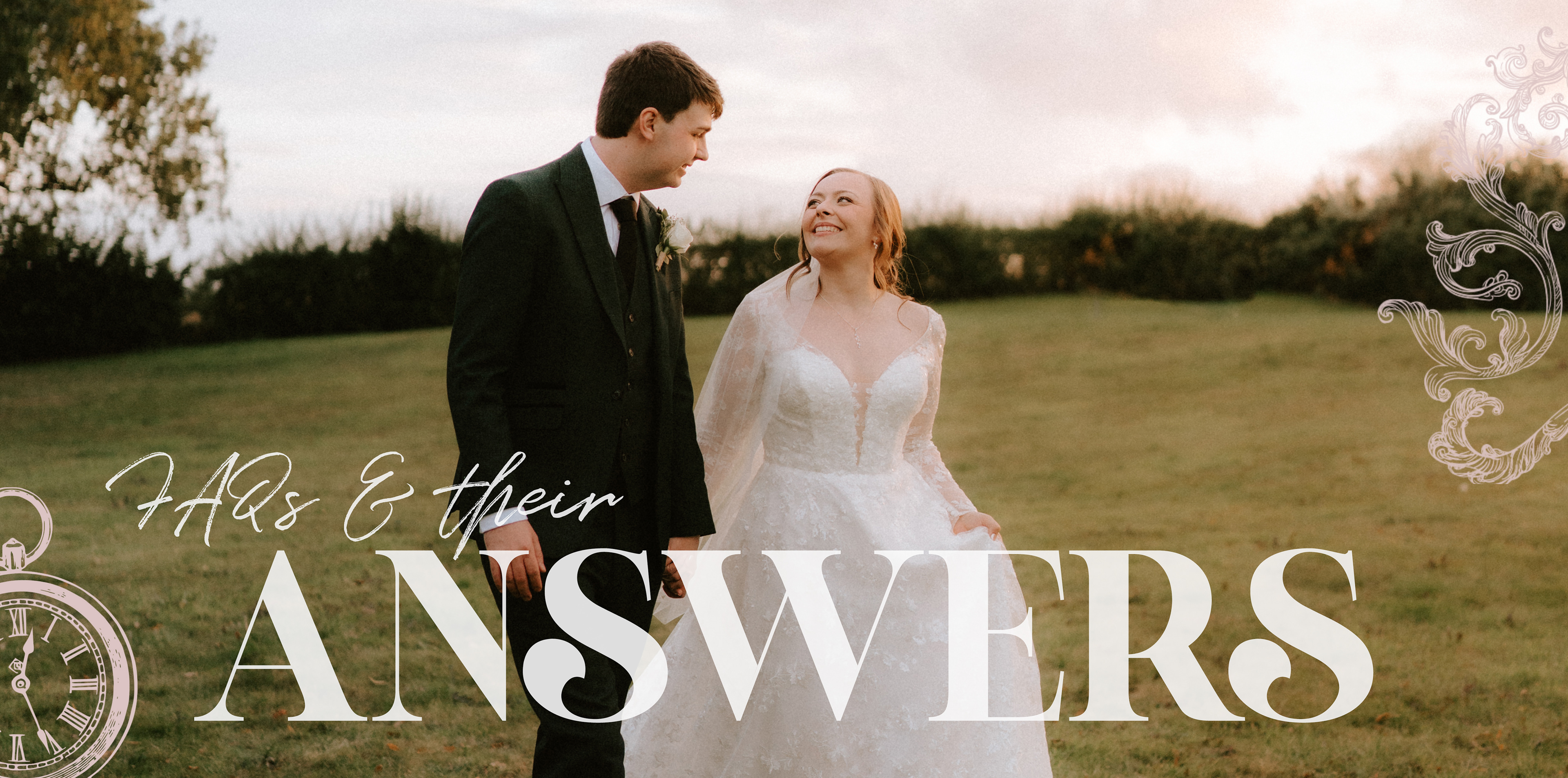 Warm natural and romantic wedding photography and videography - relaxed couple walking at golden hour on their wedding day