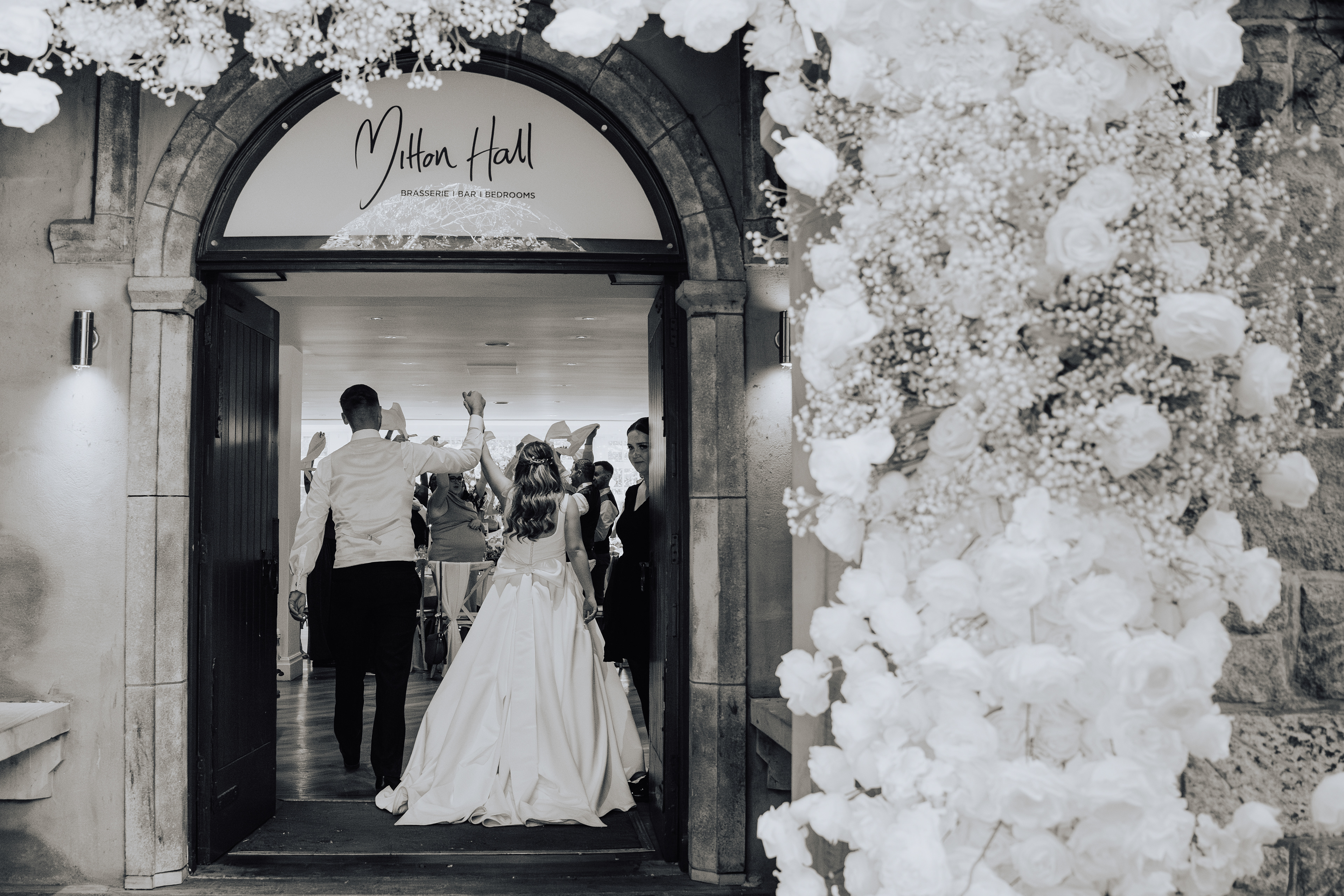 Candid wedding photography and videography husband and wife team capturing real weddings at Mitton Hall in Lancashire
