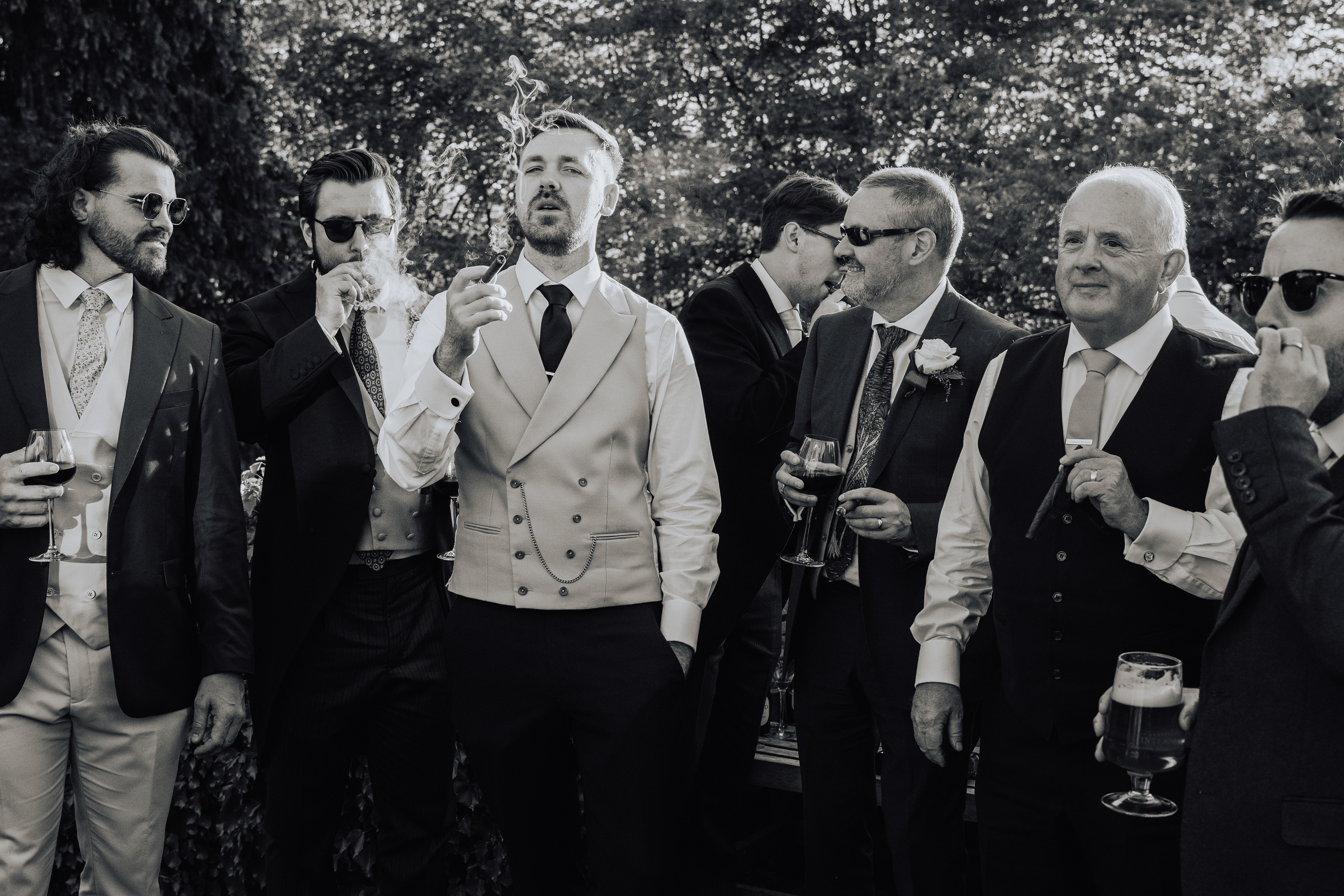 Real grooms wedding photography at Mitton Hall in Lancashire