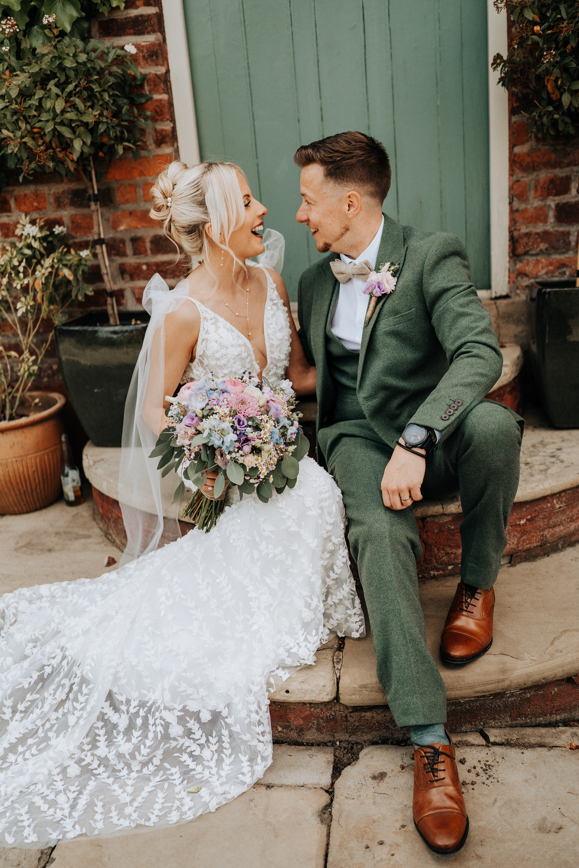 Candid wedding photography, relaxed with no awkard posing, at The Plough Inn Cheshire