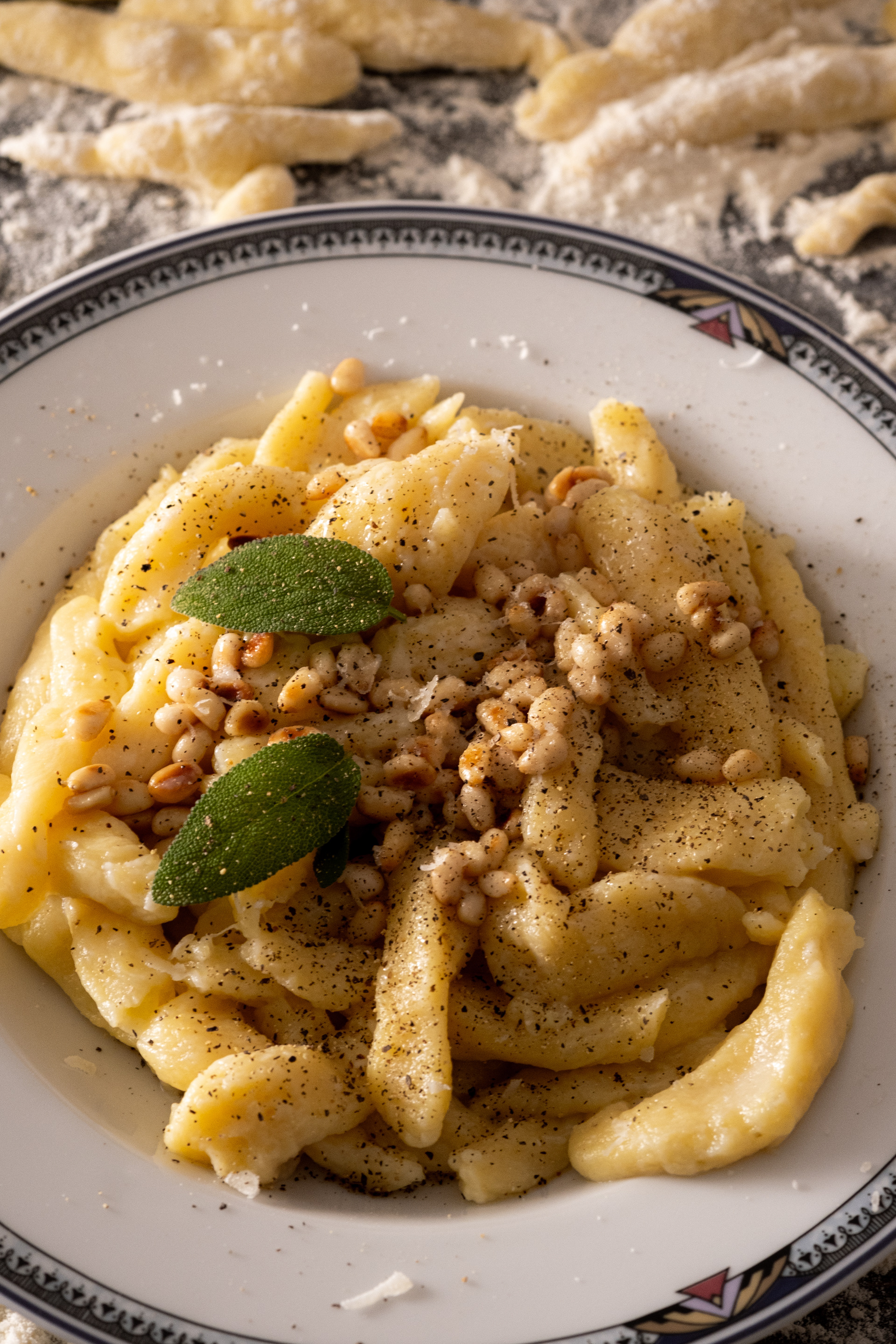 Ravioles with Toumin dal Mel