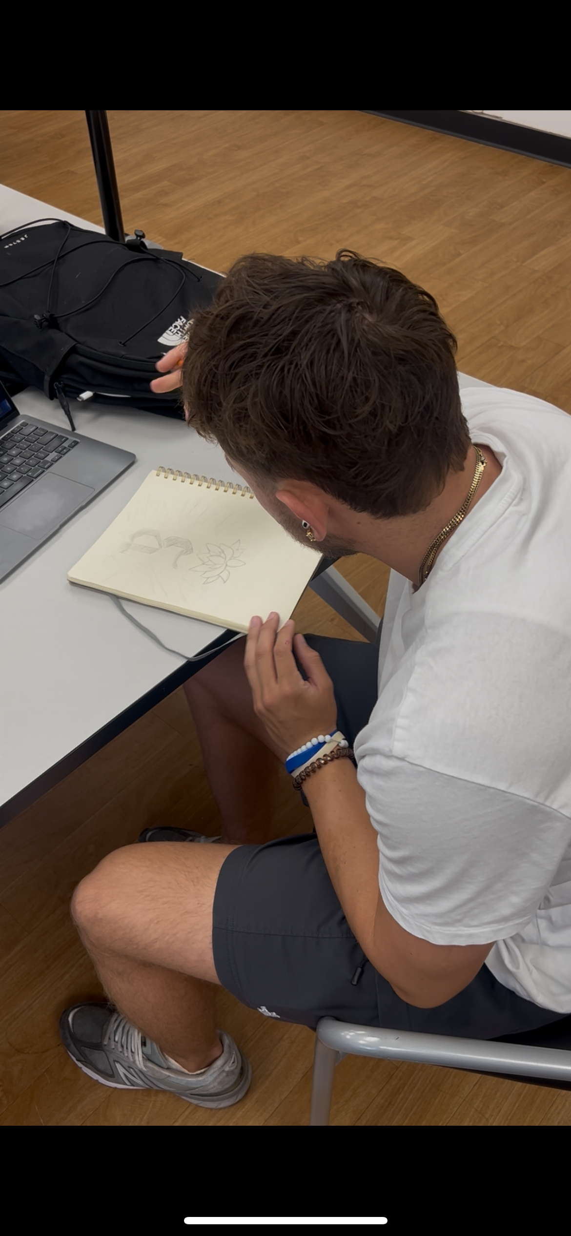 Me creating batting gloves design