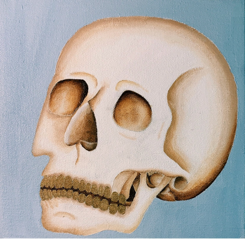 Skull with Gold Teeth