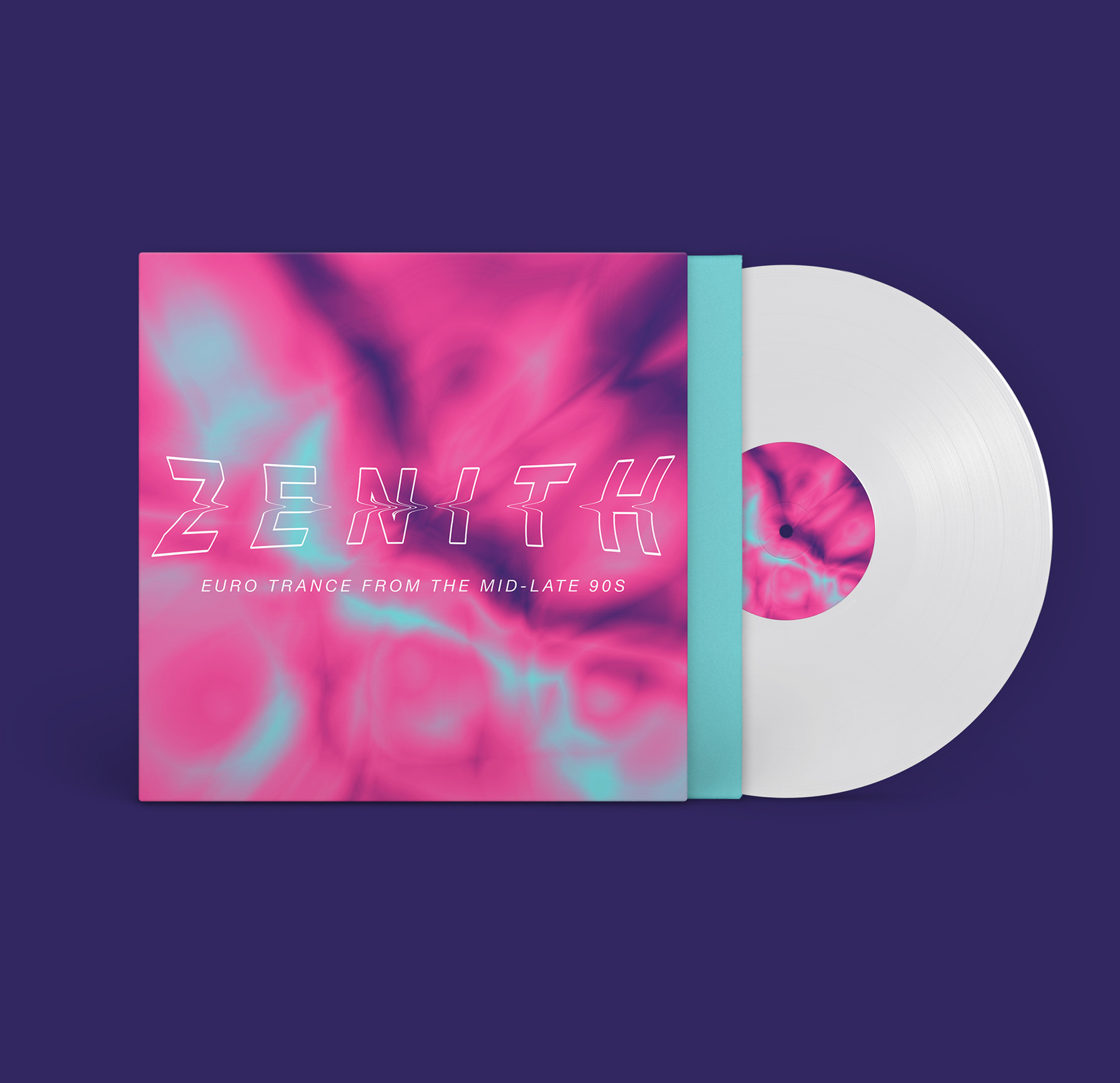 Front cover design + vinyl record