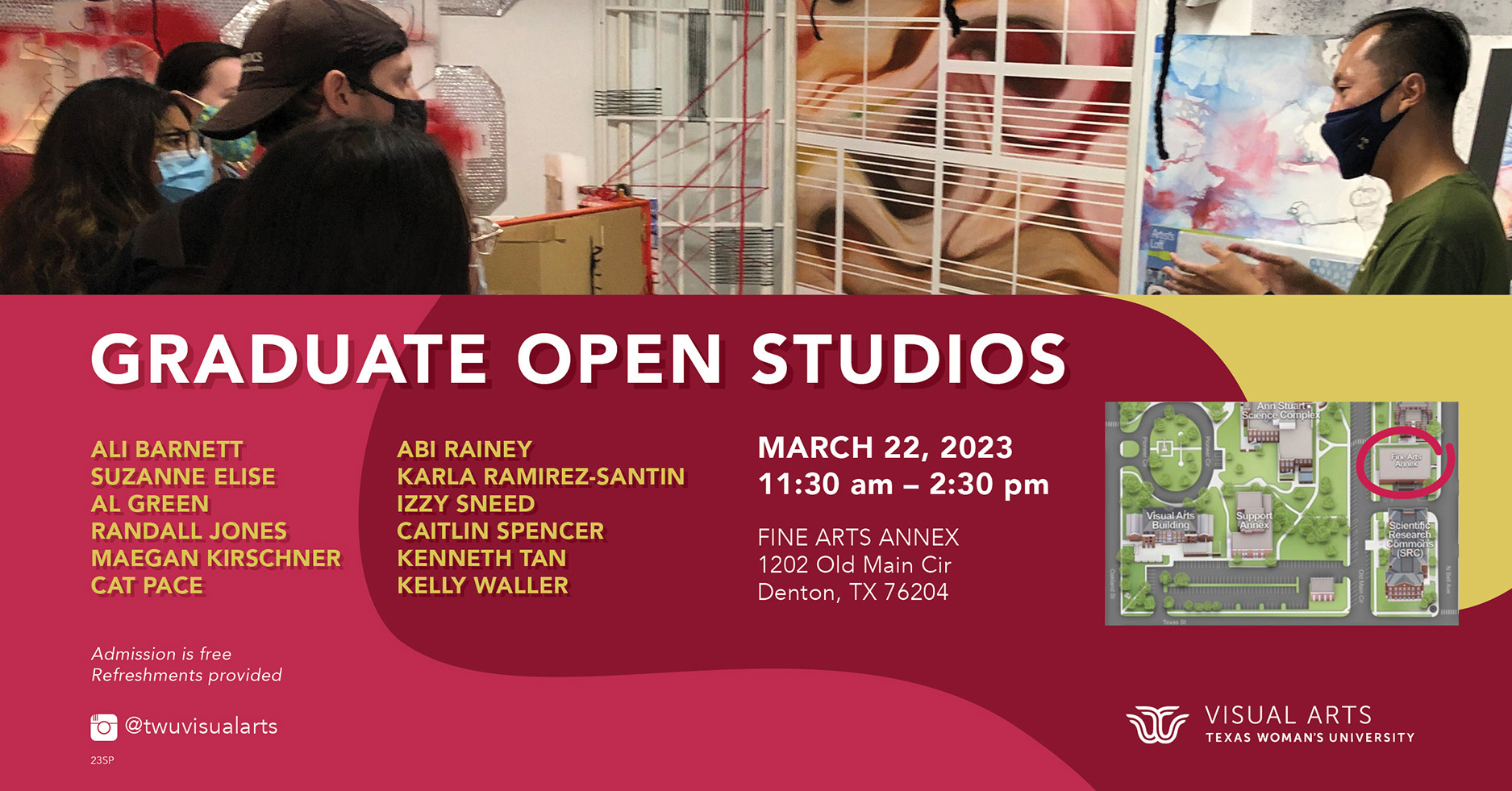 Graduate Open Studios – formatted for Facebook
