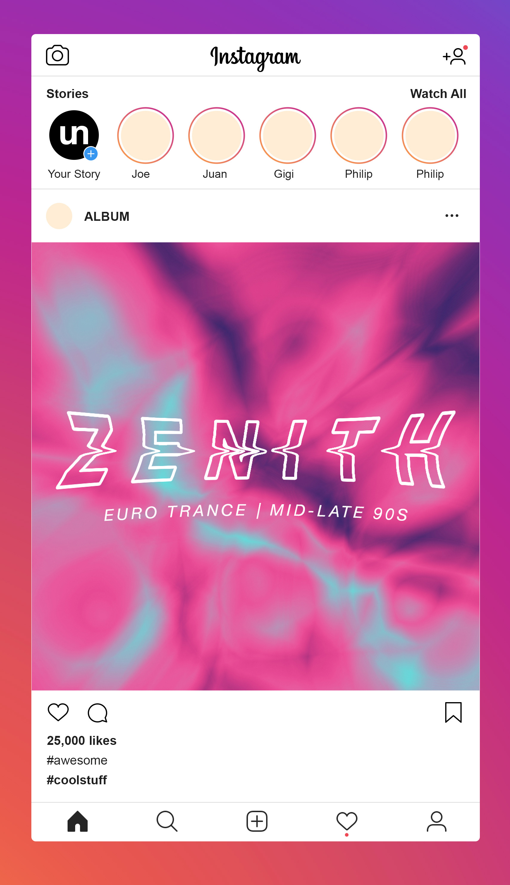 Front cover design modified for an Instagram post