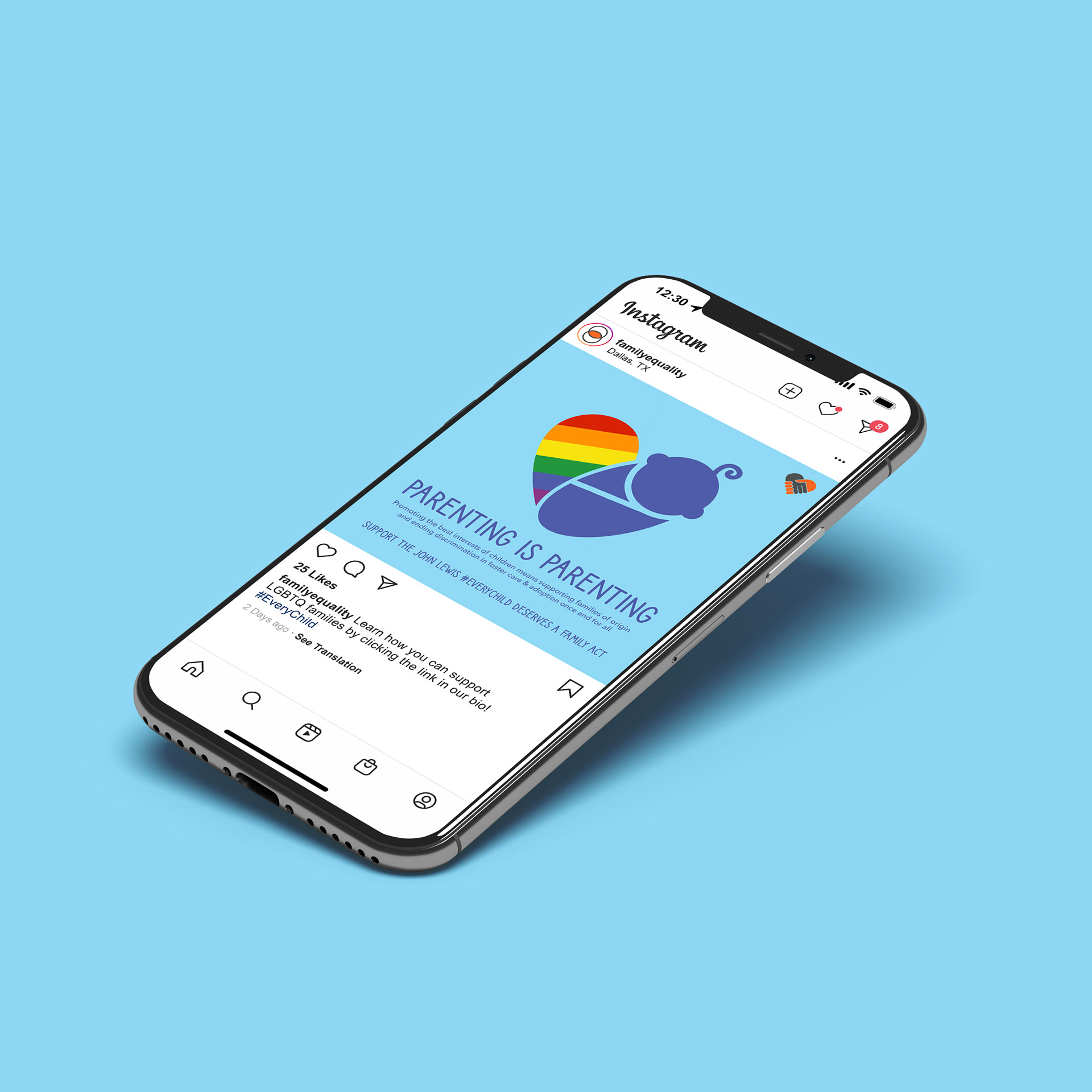 iPhone Instagram Mockup
